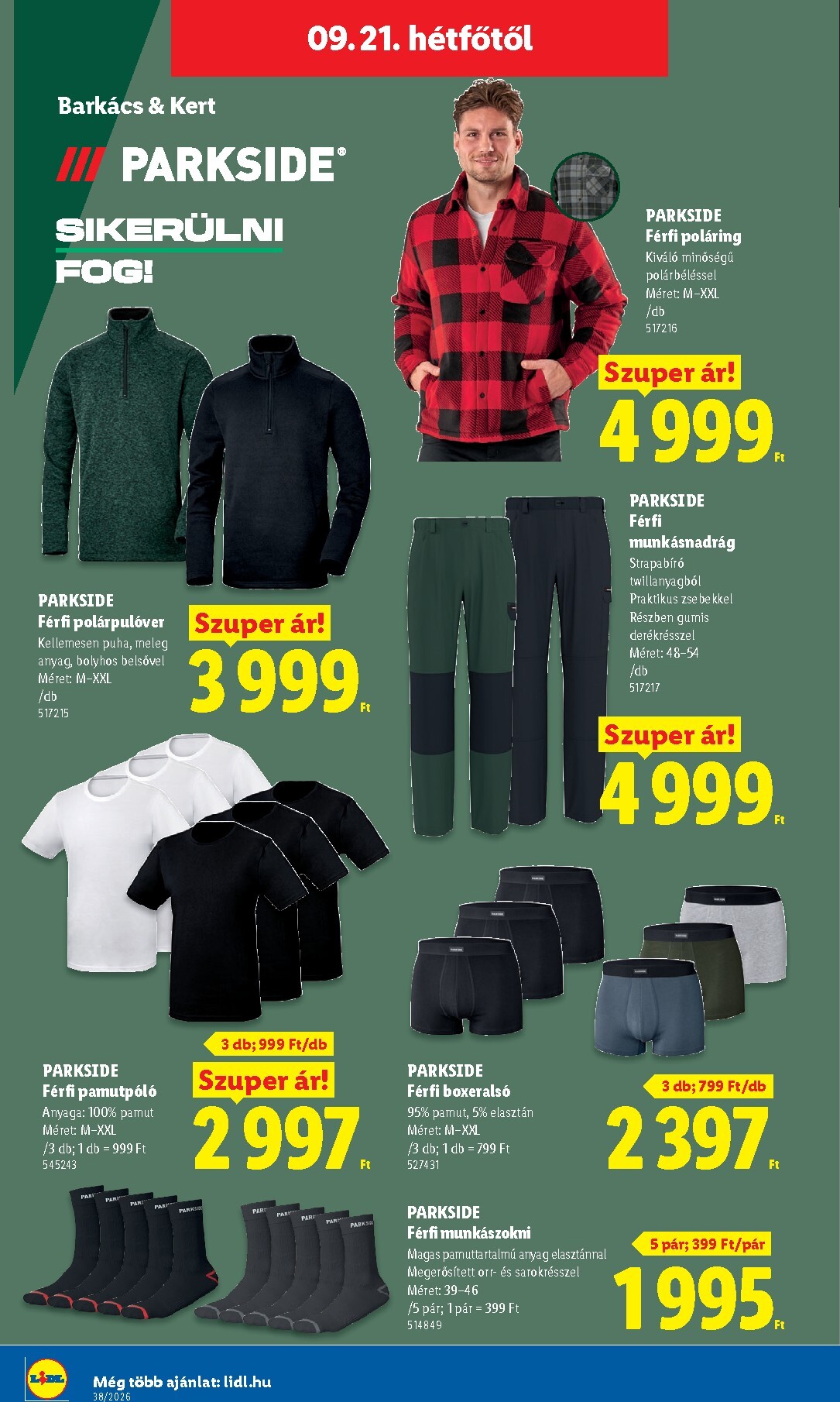 lidl - Aktuális Lidl szórólap érvényes csütörtöktől 2026.09.17.-től szerdától 2026.09.23.-ig - page: 50