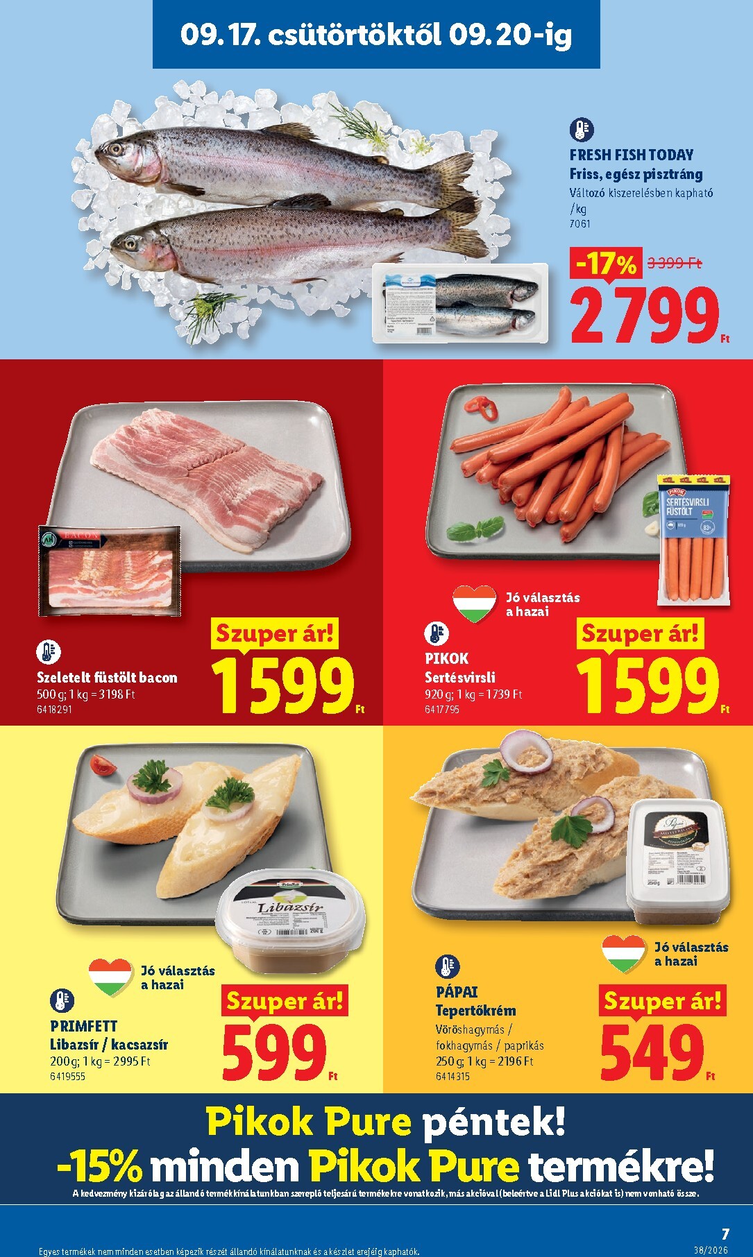 lidl - Aktuális Lidl szórólap érvényes csütörtöktől 2026.09.17.-től szerdától 2026.09.23.-ig - page: 7
