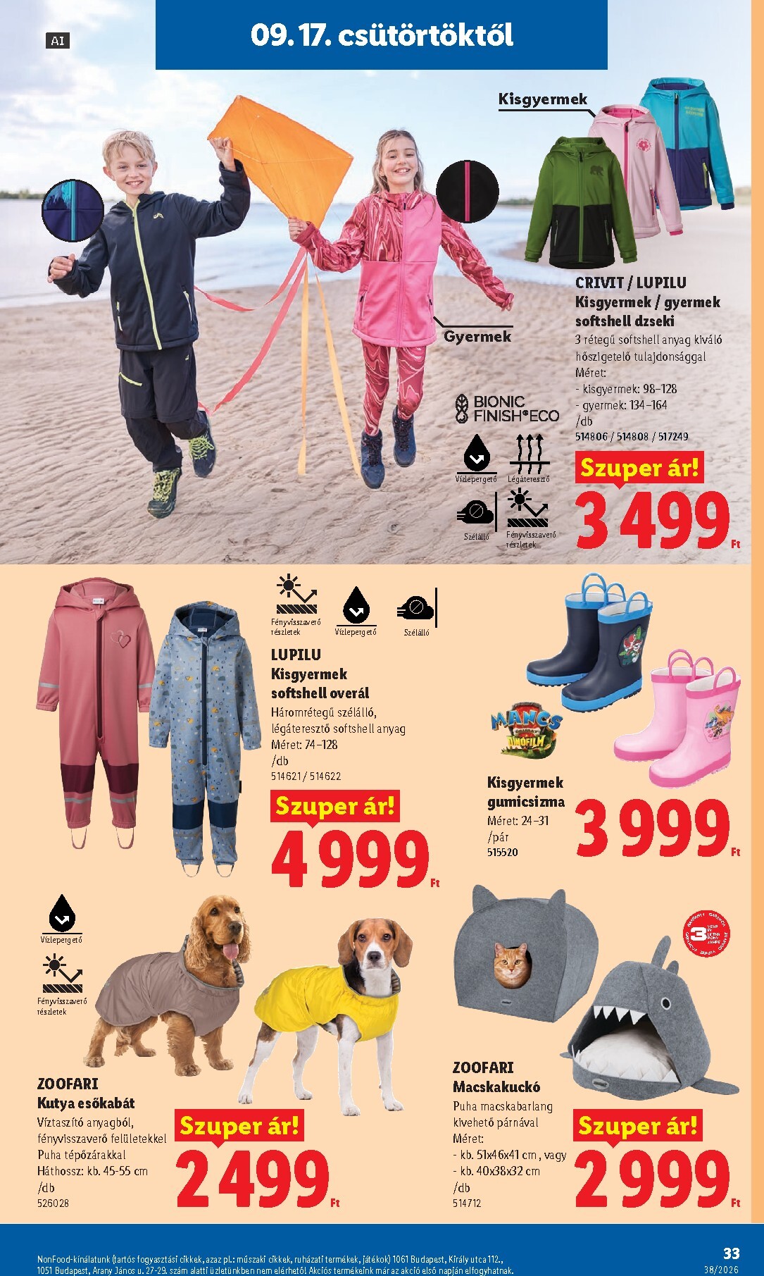lidl - Aktuális Lidl szórólap érvényes csütörtöktől 2026.09.17.-től szerdától 2026.09.23.-ig - page: 33