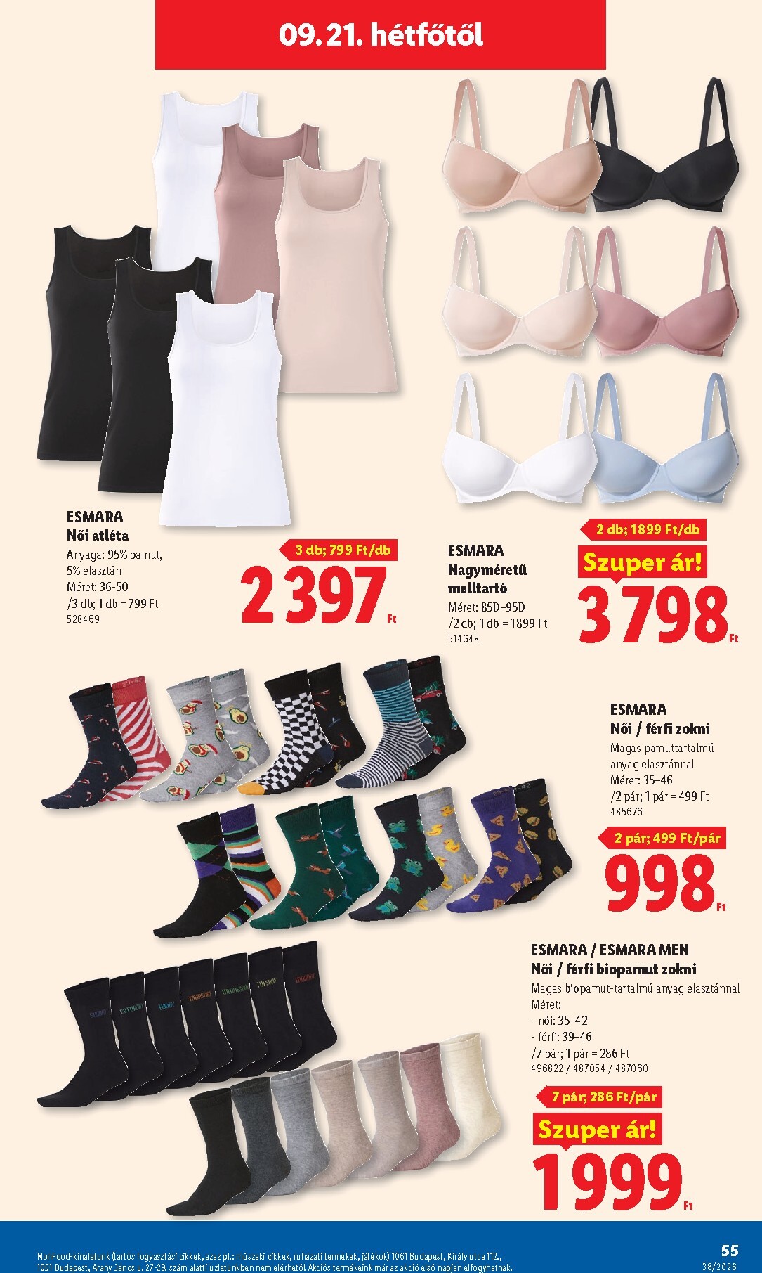 lidl - Aktuális Lidl szórólap érvényes csütörtöktől 2026.09.17.-től szerdától 2026.09.23.-ig - page: 55