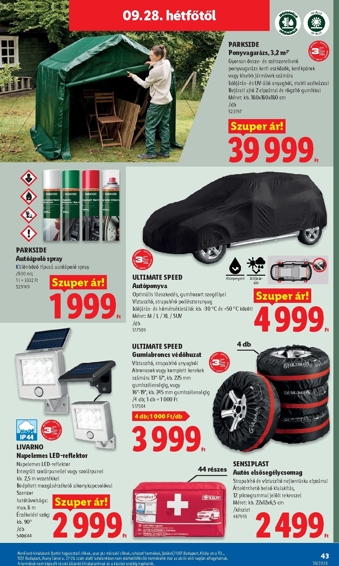 lidl - Lidl hirdetmény a következő hétre csütörtöktől 2026.09.24.-tól szerdától 2026.09.30.-ig - page: 43