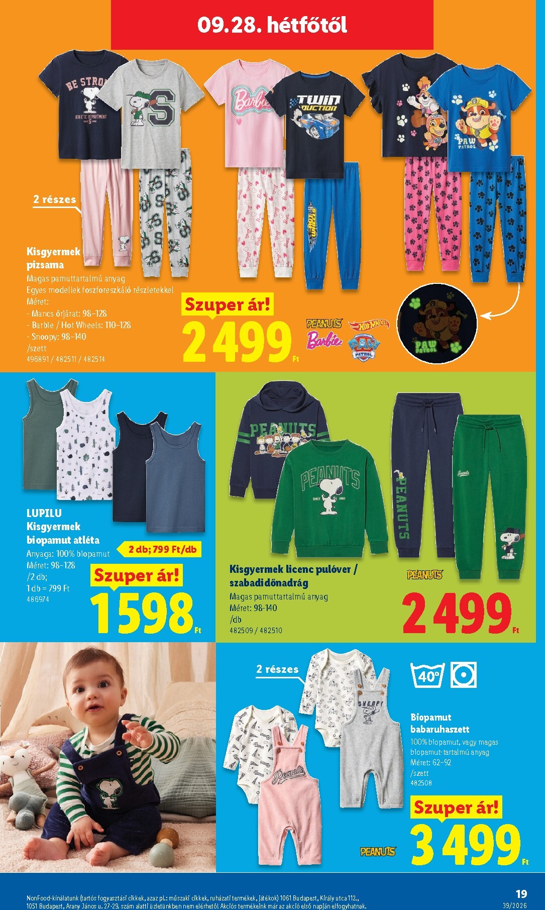 lidl - Lidl - Nonfood kínálatunk - 39. hét hirdetmény a következő hétre csütörtöktől 2026.09.24.-tól szerdától 2026.09.30.-ig - page: 19
