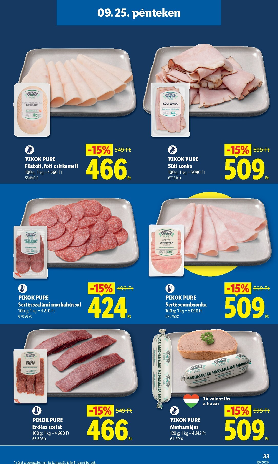 lidl - Aktuális Lidl szórólap érvényes csütörtöktől 2026.09.24.-től szerdától 2026.09.30.-ig - page: 33