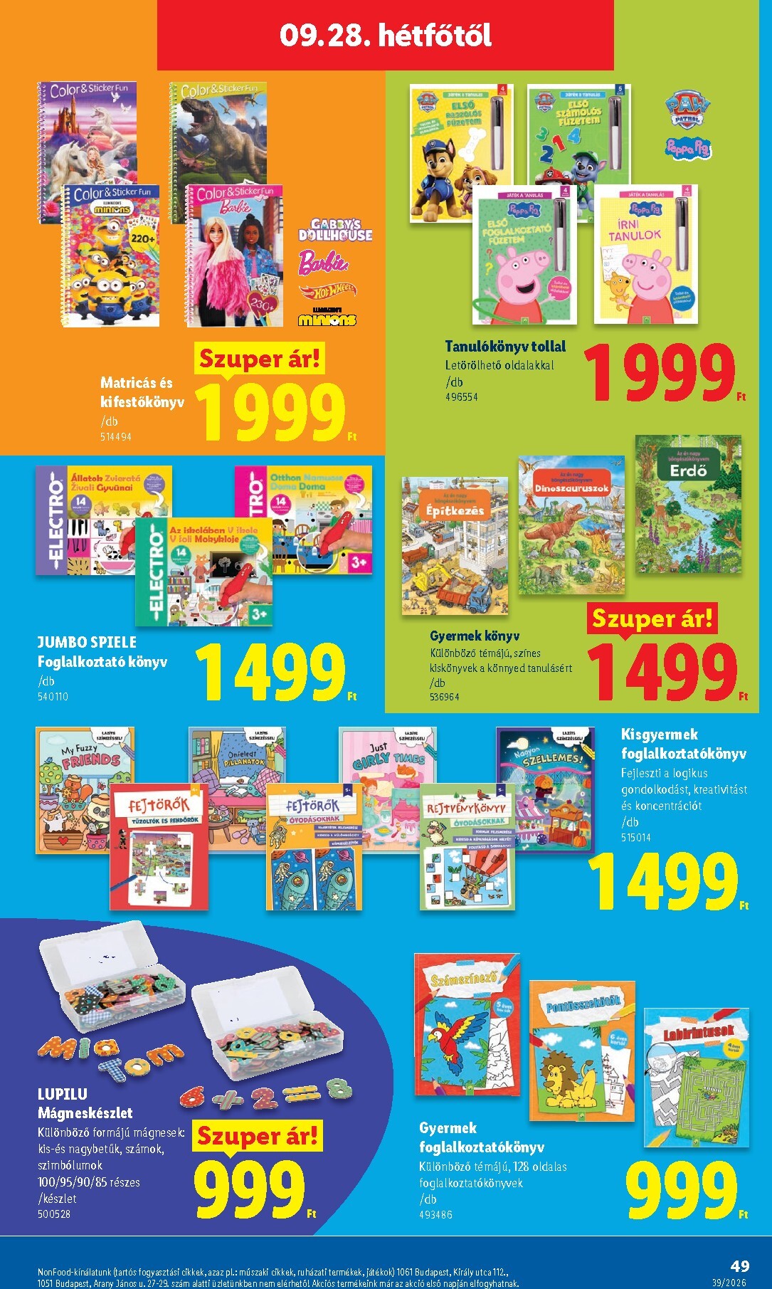 lidl - Aktuális Lidl szórólap érvényes csütörtöktől 2026.09.24.-től szerdától 2026.09.30.-ig - page: 49