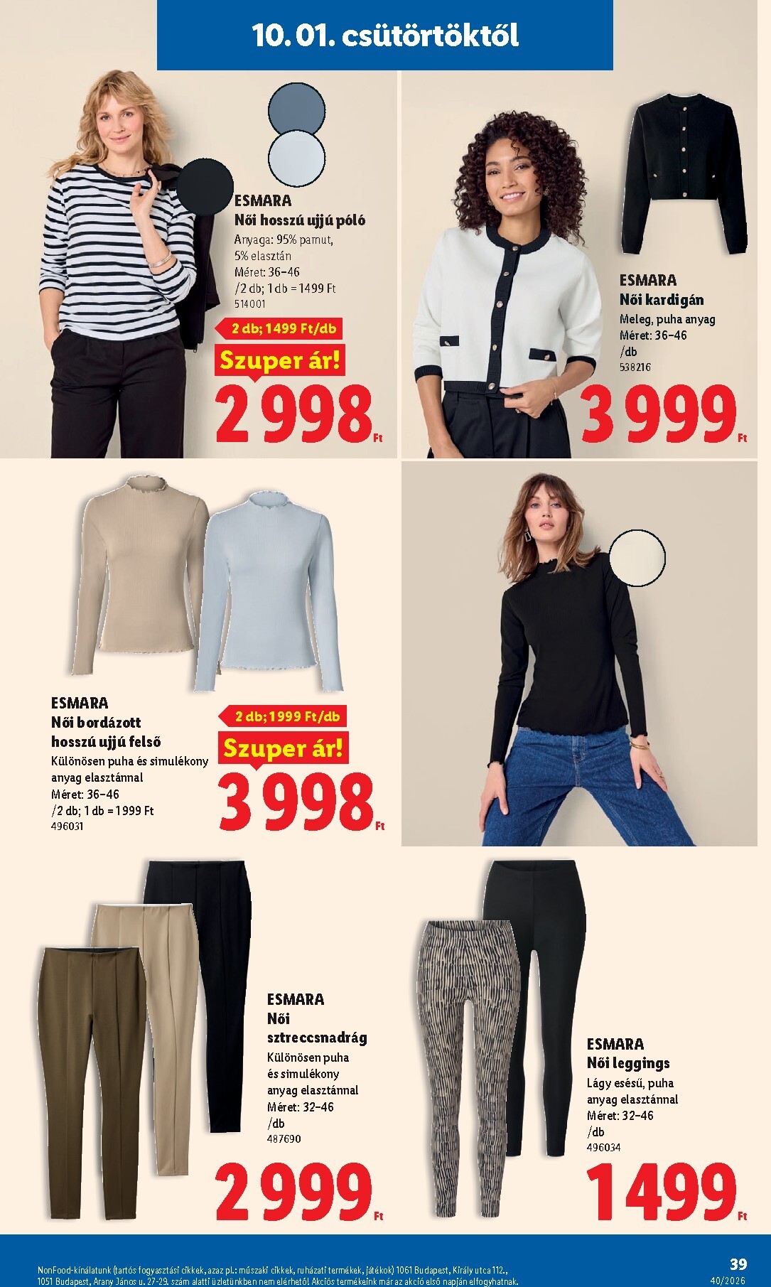 lidl - Lidl hirdetmény a következő hétre csütörtöktől 2026.10.01.-tól szerdától 2026.10.07.-ig - page: 39