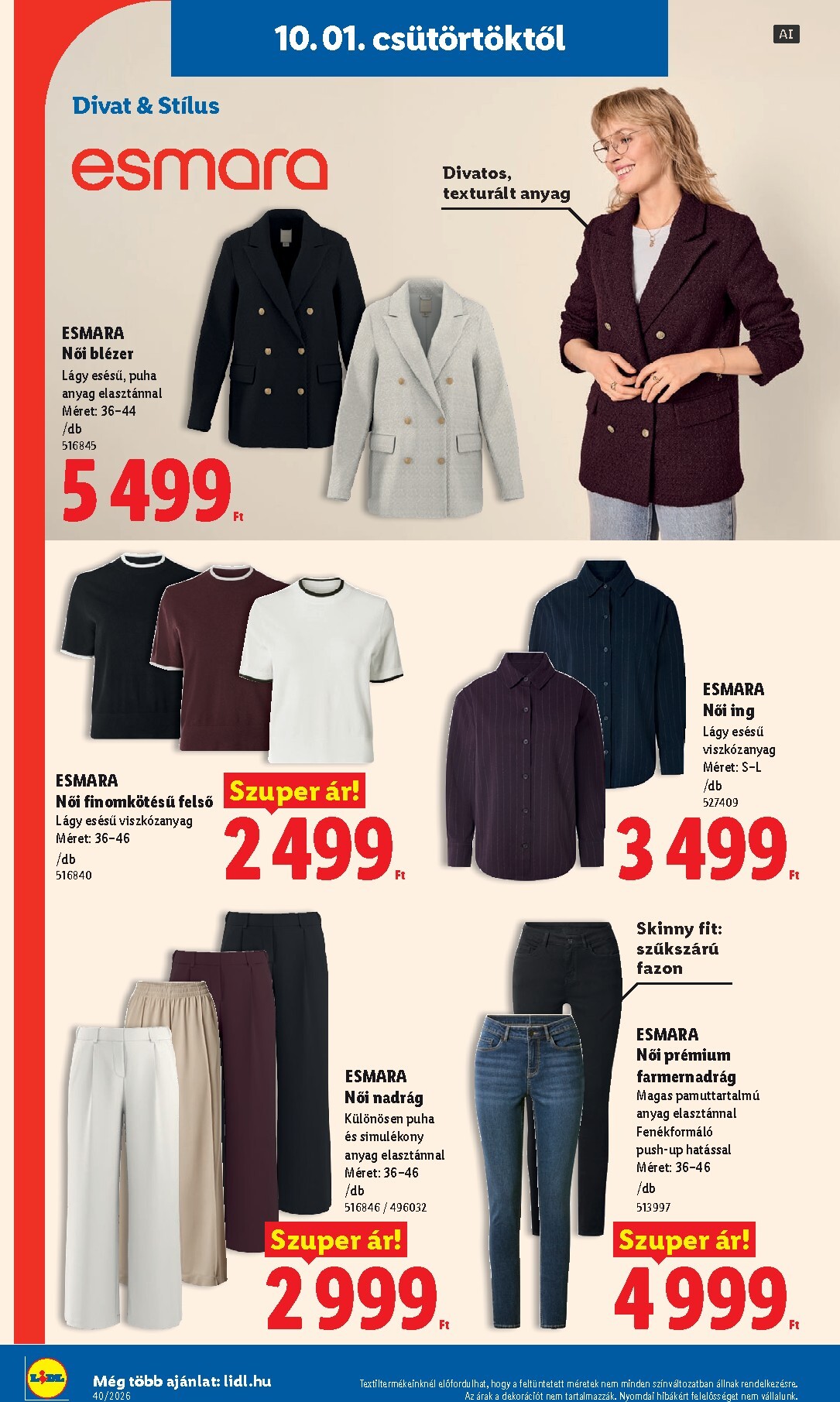 lidl - Lidl hirdetmény a következő hétre csütörtöktől 2026.10.01.-tól szerdától 2026.10.07.-ig - page: 38
