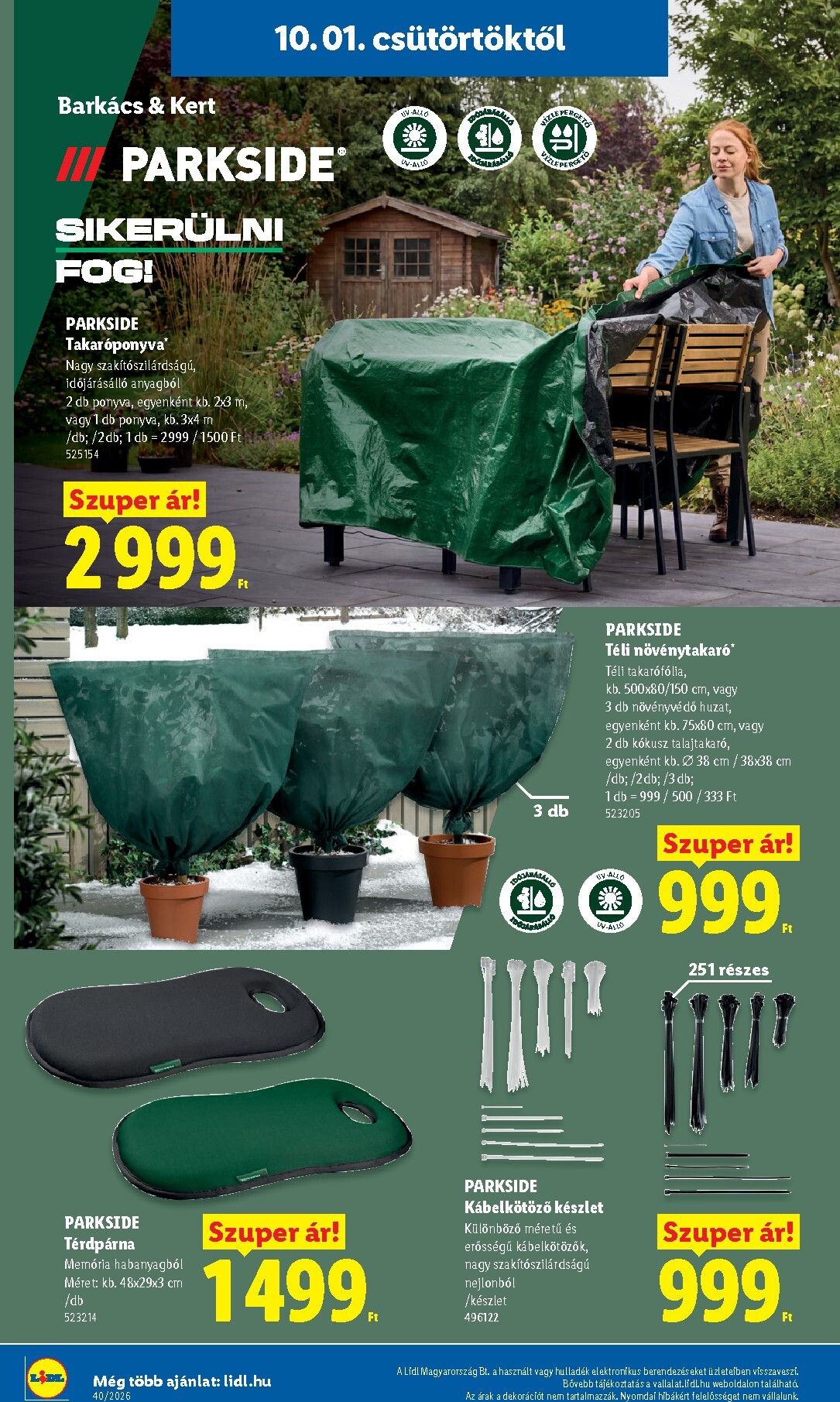 lidl - Lidl hirdetmény a következő hétre csütörtöktől 2026.10.01.-tól szerdától 2026.10.07.-ig - page: 44