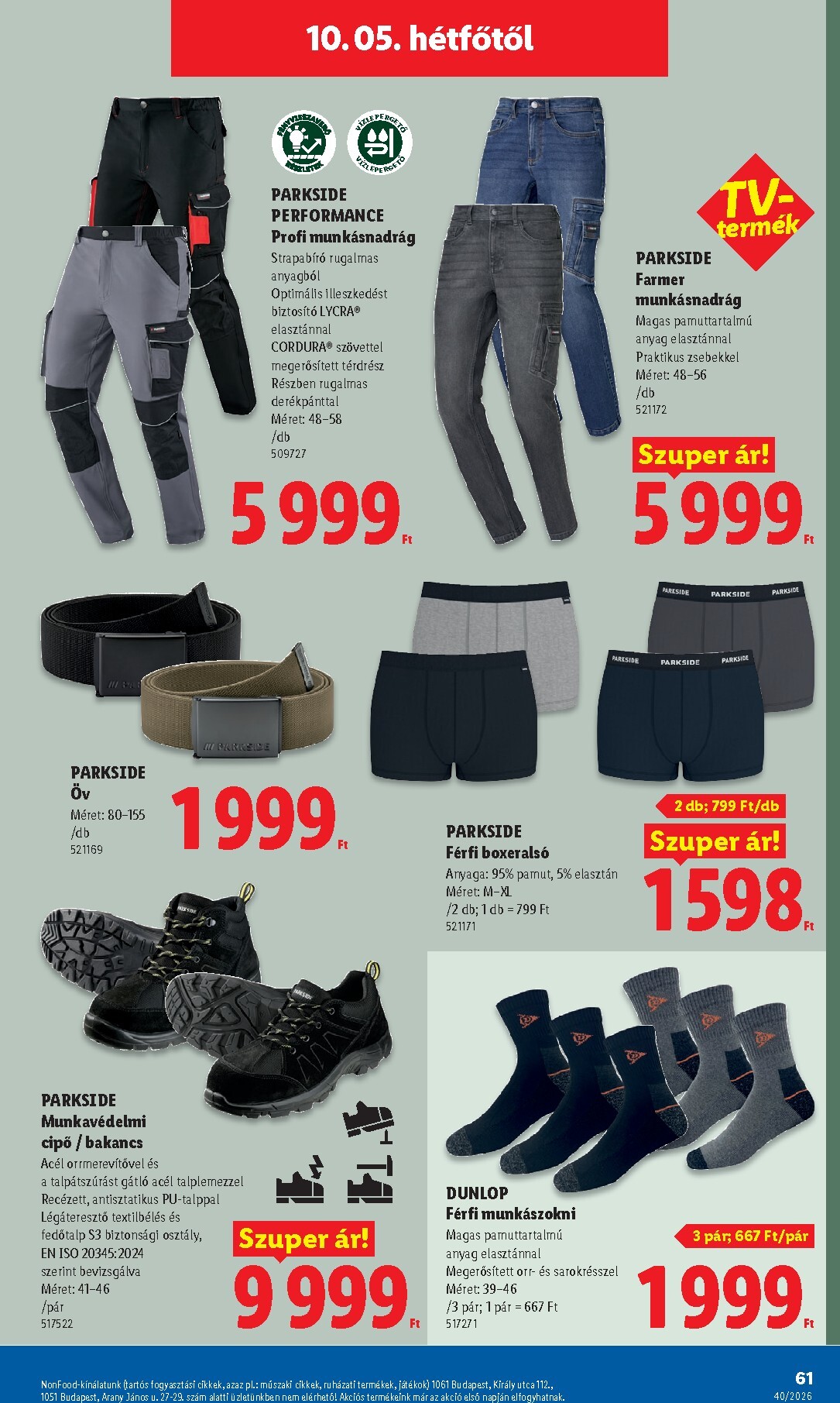 lidl - Lidl hirdetmény a következő hétre csütörtöktől 2026.10.01.-tól szerdától 2026.10.07.-ig - page: 61