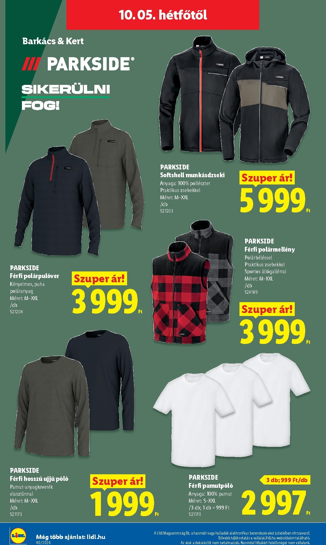 lidl - Lidl - Nonfood kínálatunk hirdetmény a következő hétre csütörtöktől 2026.10.01.-tól szerdától 2026.10.07.-ig - page: 24