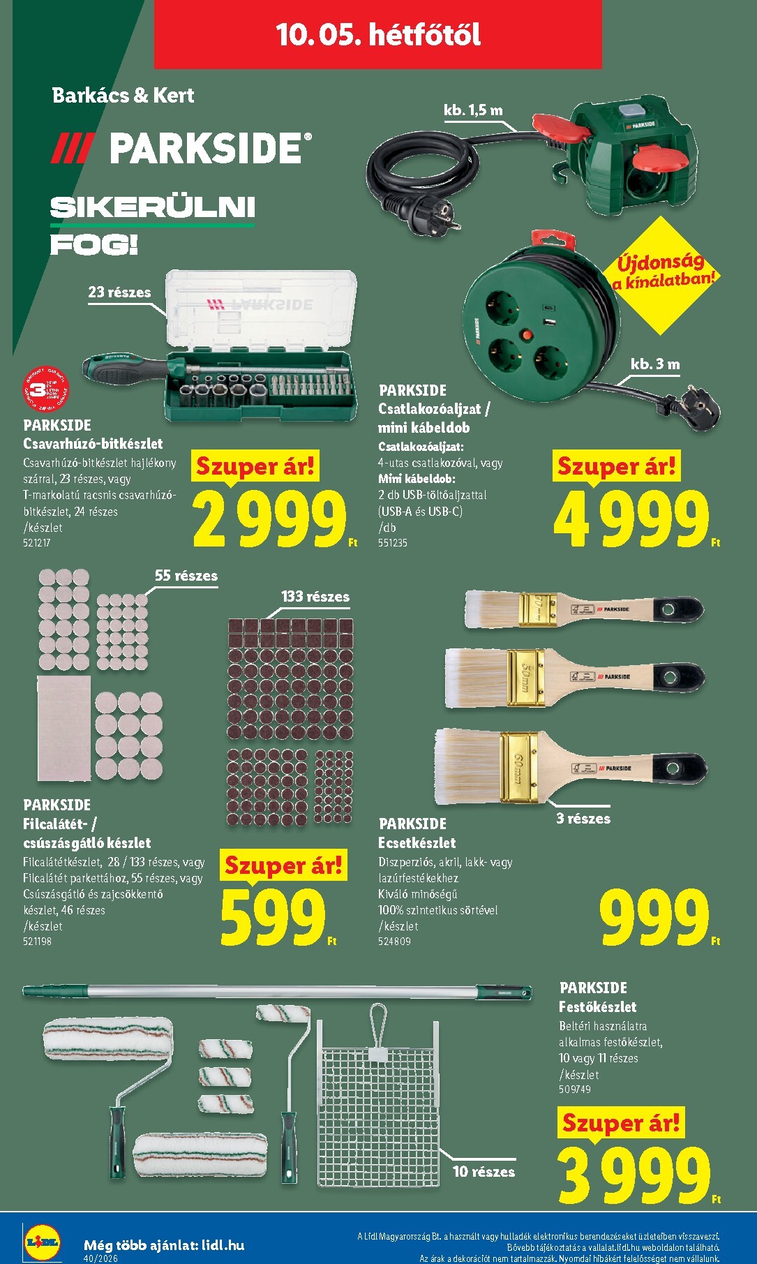 lidl - Lidl - Nonfood kínálatunk hirdetmény a következő hétre csütörtöktől 2026.10.01.-tól szerdától 2026.10.07.-ig - page: 26