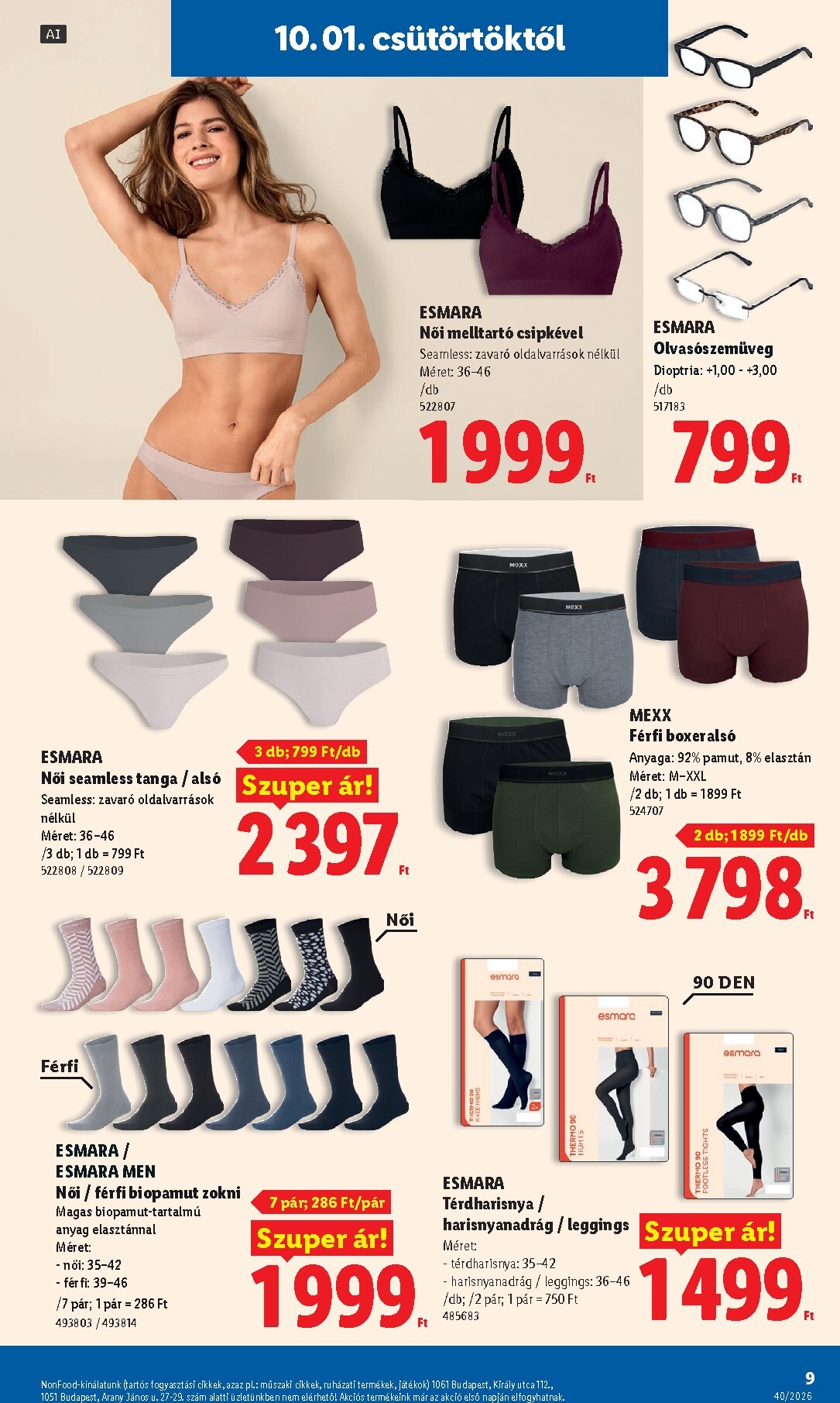 lidl - Lidl - Nonfood kínálatunk hirdetmény a következő hétre csütörtöktől 2026.10.01.-tól szerdától 2026.10.07.-ig - page: 9