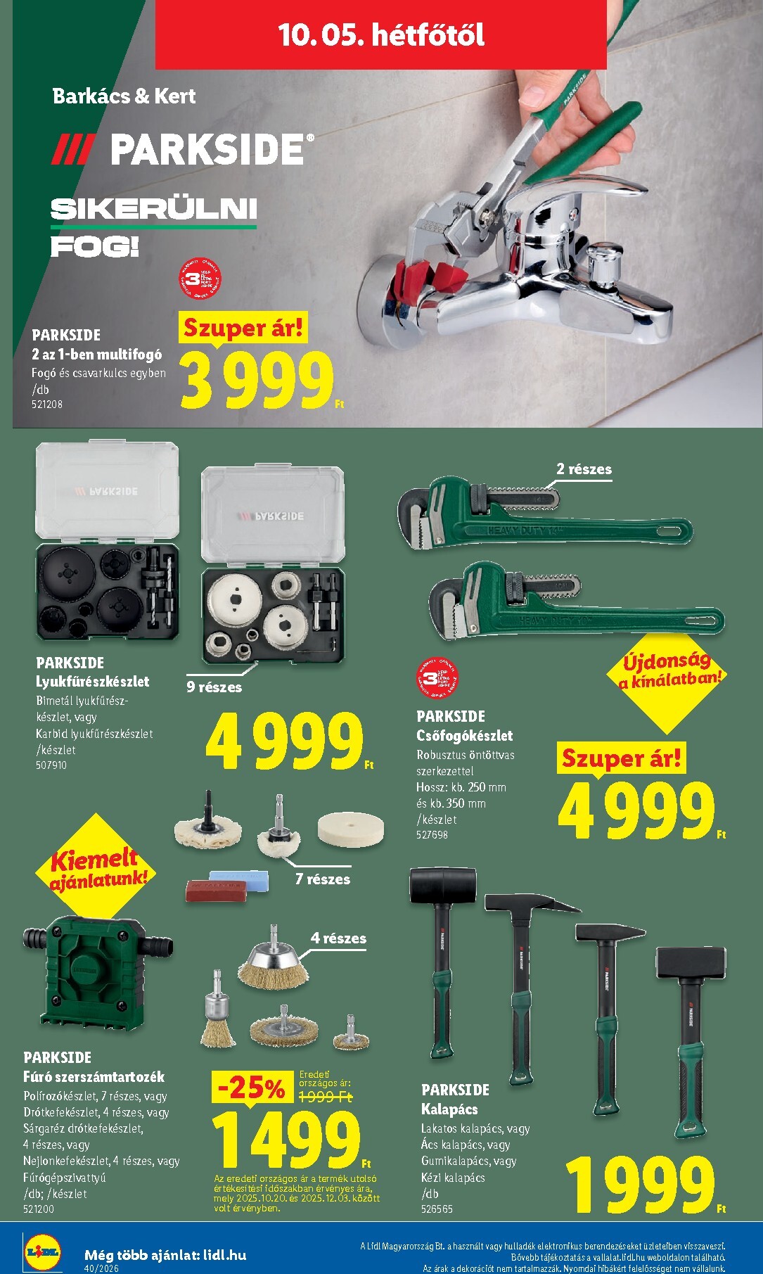lidl - Lidl - Nonfood kínálatunk hirdetmény a következő hétre csütörtöktől 2026.10.01.-tól szerdától 2026.10.07.-ig - page: 22