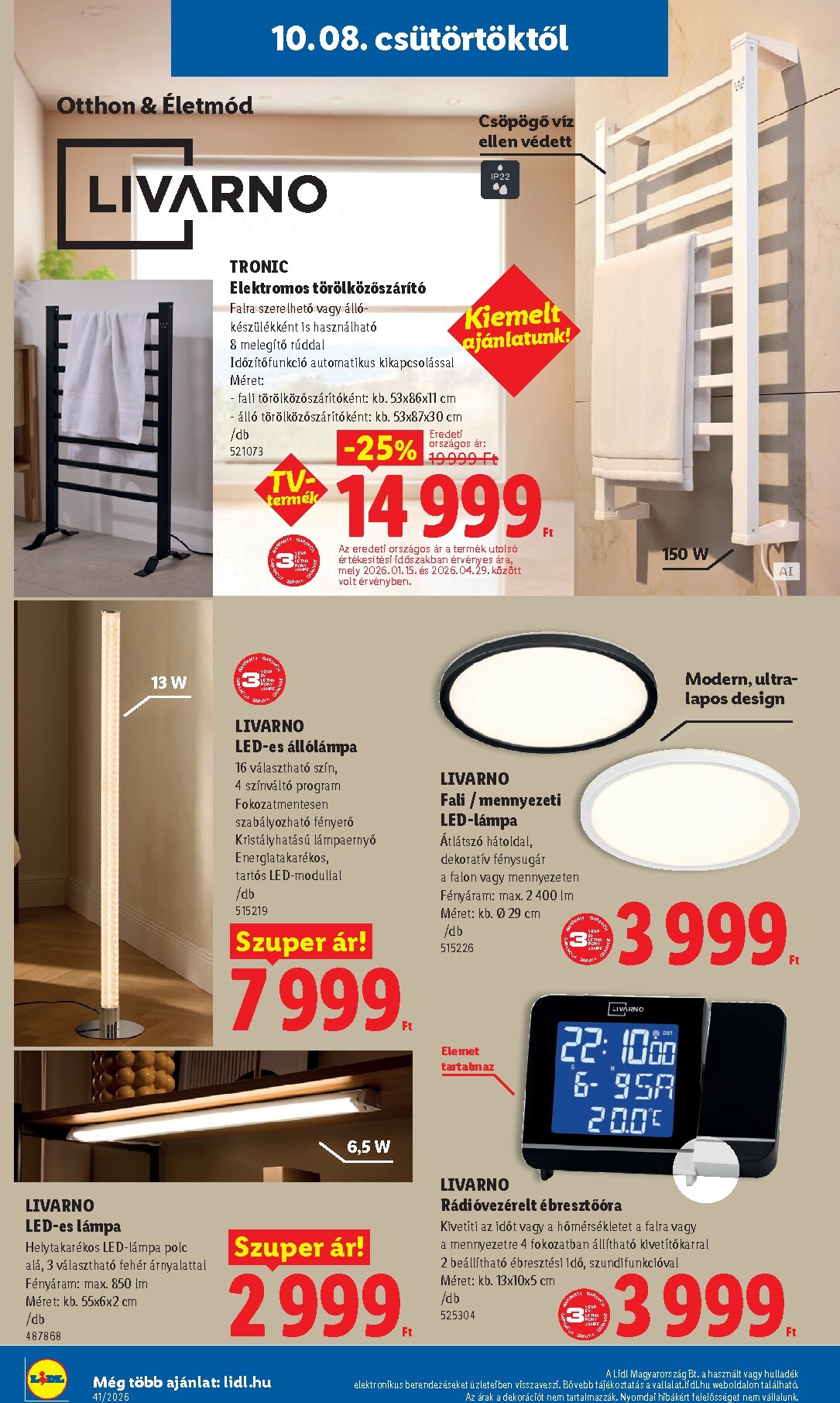 lidl - Lidl - Nonfood hirdetmény a következő hétre csütörtöktől 2026.10.08.-tól szerdától 2026.10.14.-ig - page: 6