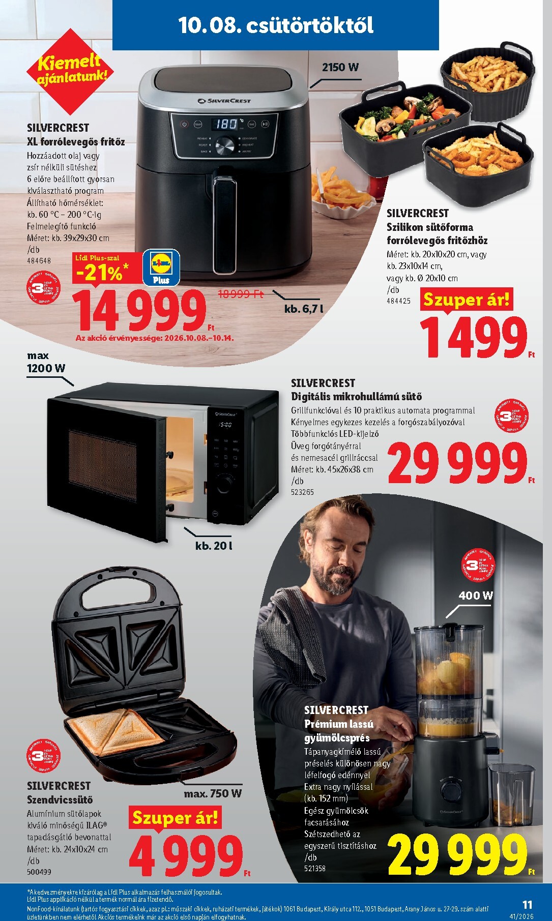 lidl - Lidl - Nonfood hirdetmény a következő hétre csütörtöktől 2026.10.08.-tól szerdától 2026.10.14.-ig - page: 11