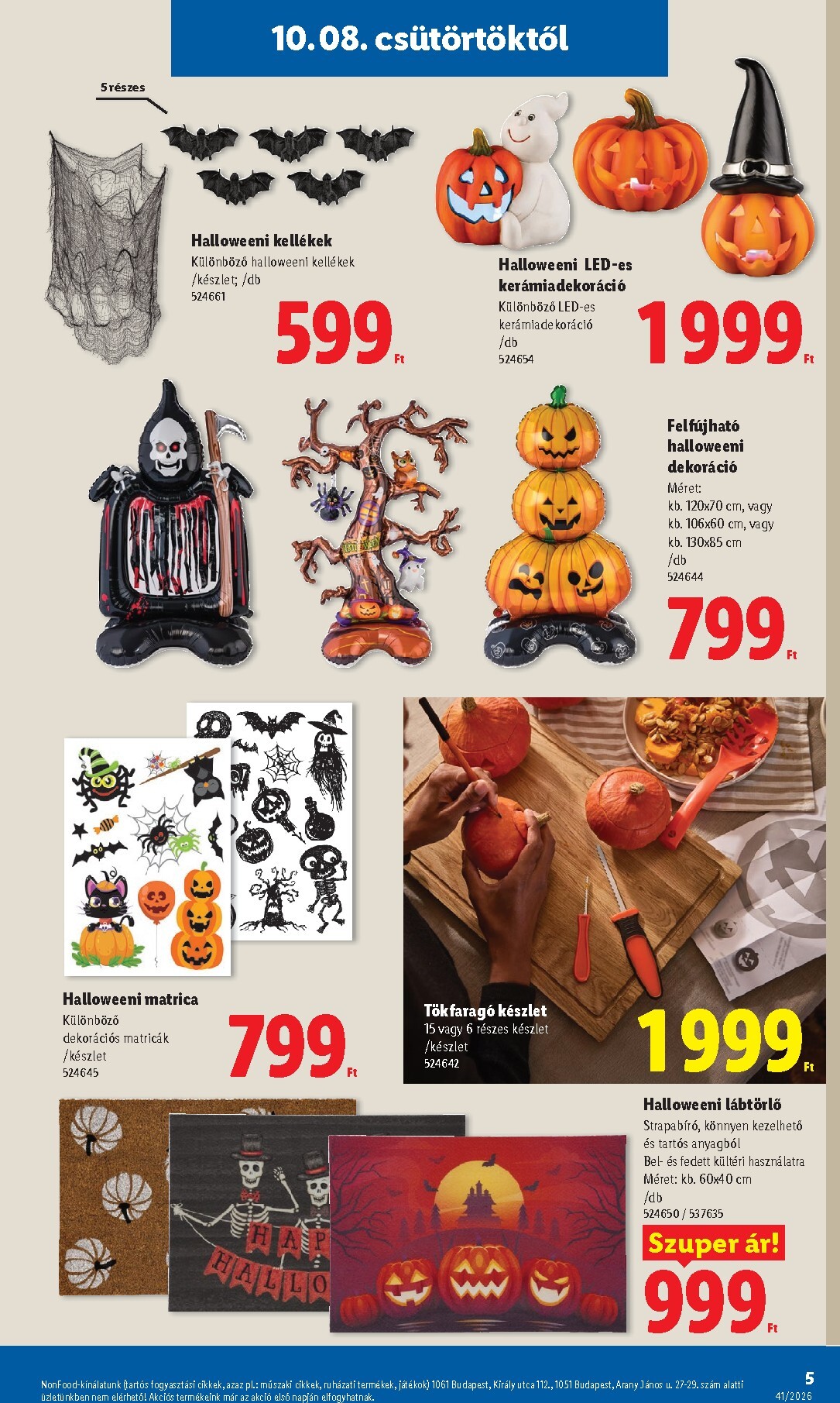 lidl - Lidl - Nonfood hirdetmény a következő hétre csütörtöktől 2026.10.08.-tól szerdától 2026.10.14.-ig - page: 5