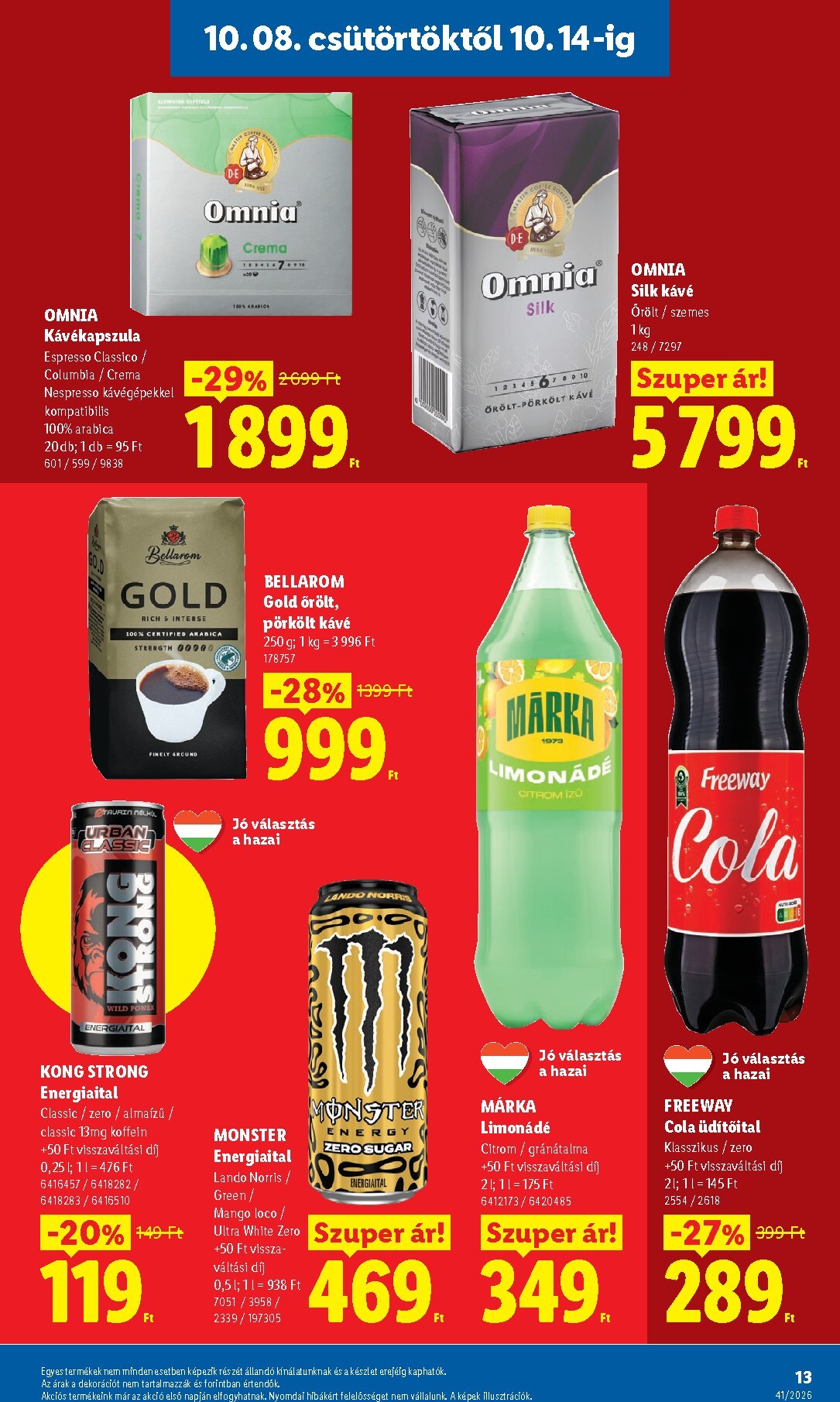lidl - Lidl hirdetmény a következő hétre csütörtöktől 2026.10.08.-tól szerdától 2026.10.14.-ig - page: 13