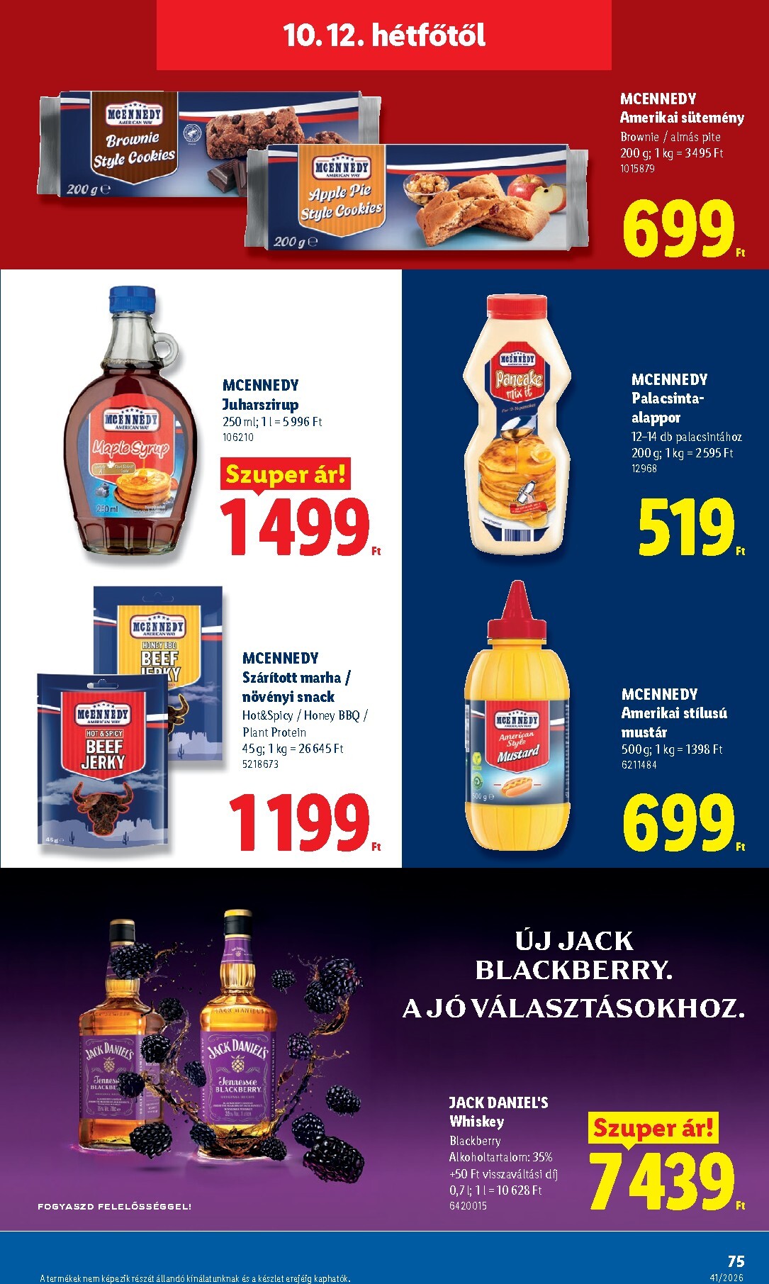 lidl - Lidl hirdetmény a következő hétre csütörtöktől 2026.10.08.-tól szerdától 2026.10.14.-ig - page: 75