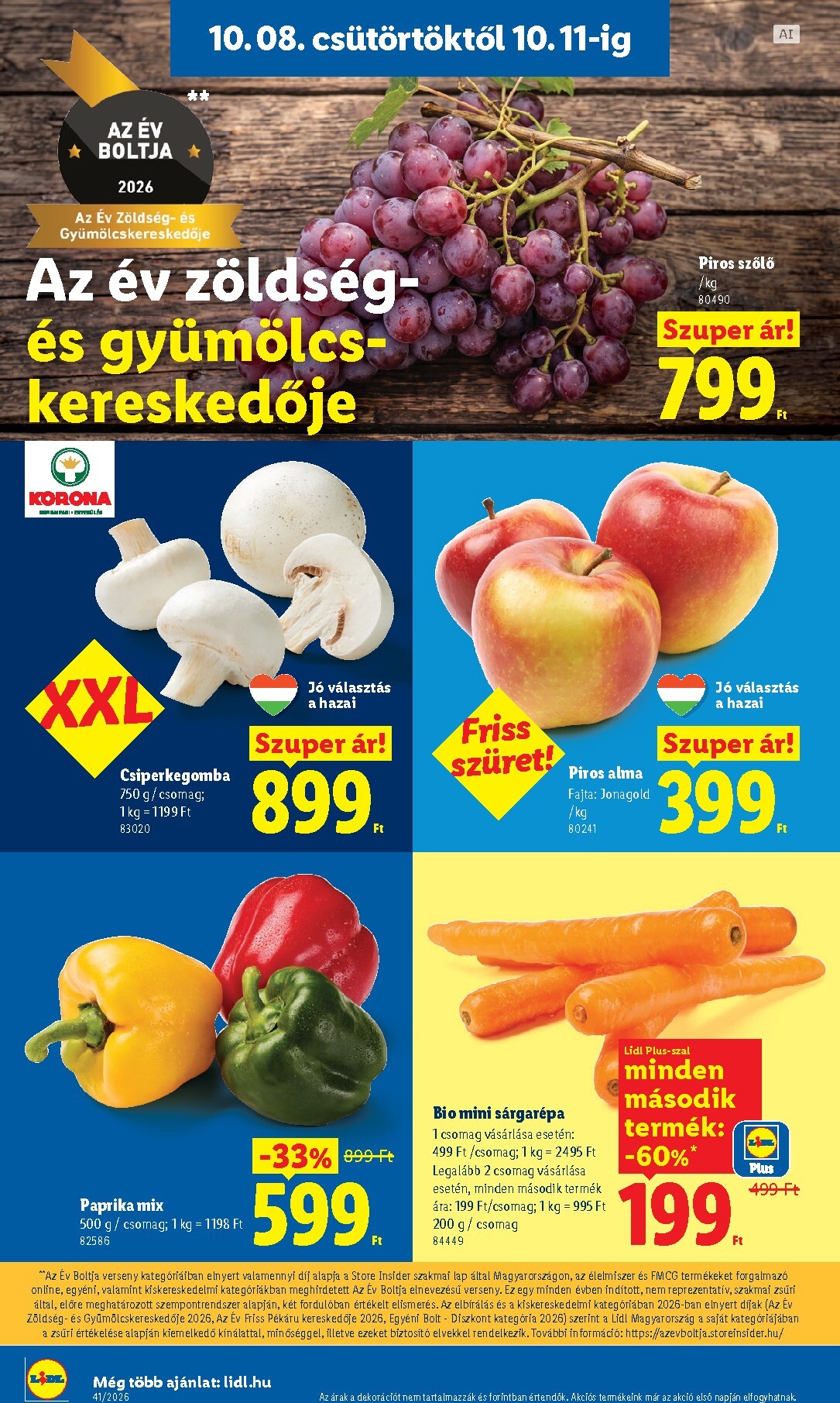 lidl - Lidl hirdetmény a következő hétre csütörtöktől 2026.10.08.-tól szerdától 2026.10.14.-ig - page: 6