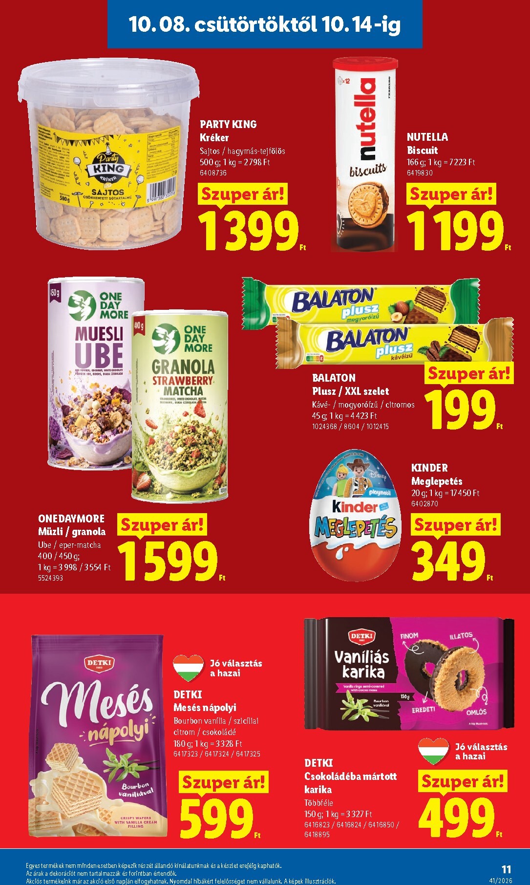 lidl - Lidl hirdetmény a következő hétre csütörtöktől 2026.10.08.-tól szerdától 2026.10.14.-ig - page: 11