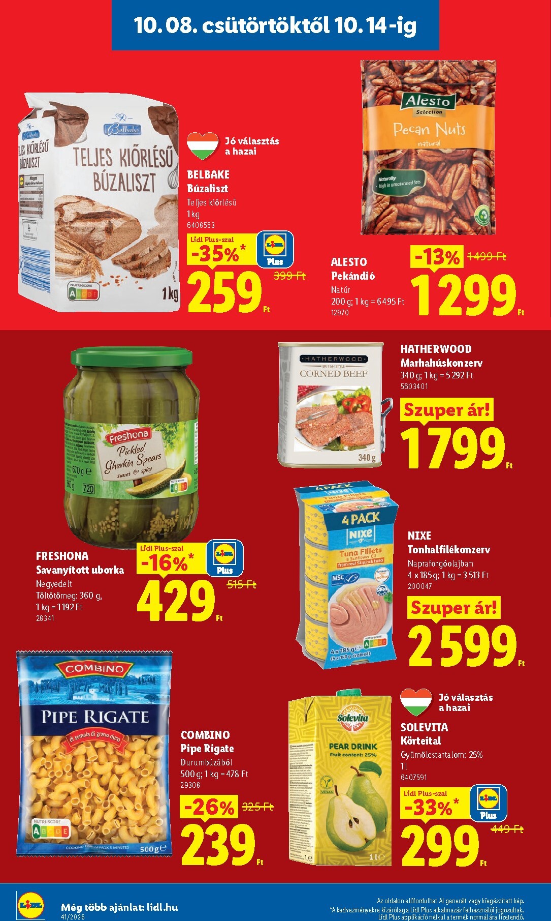 lidl - Lidl hirdetmény a következő hétre csütörtöktől 2026.10.08.-tól szerdától 2026.10.14.-ig - page: 12