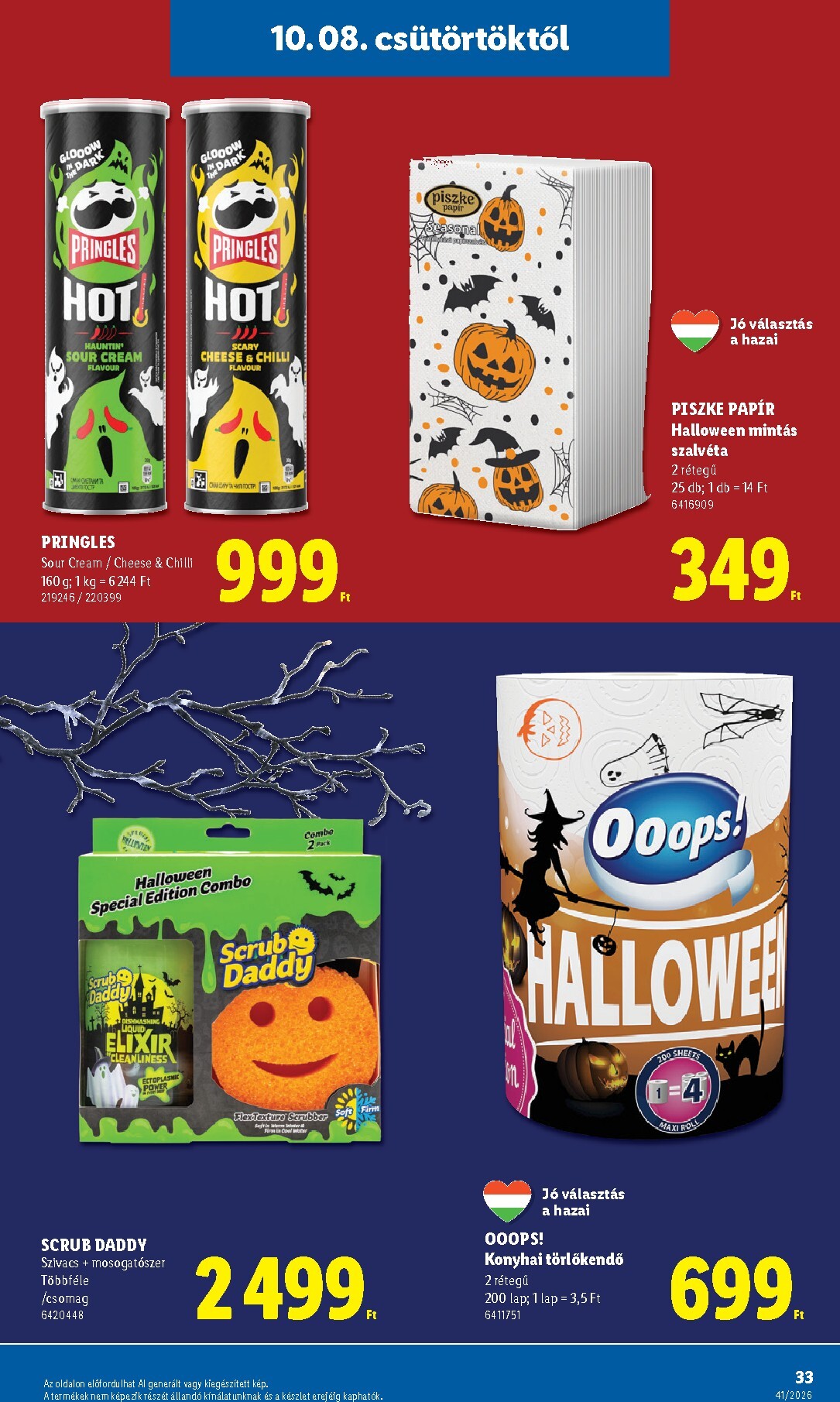 lidl - Lidl hirdetmény a következő hétre csütörtöktől 2026.10.08.-tól szerdától 2026.10.14.-ig - page: 33