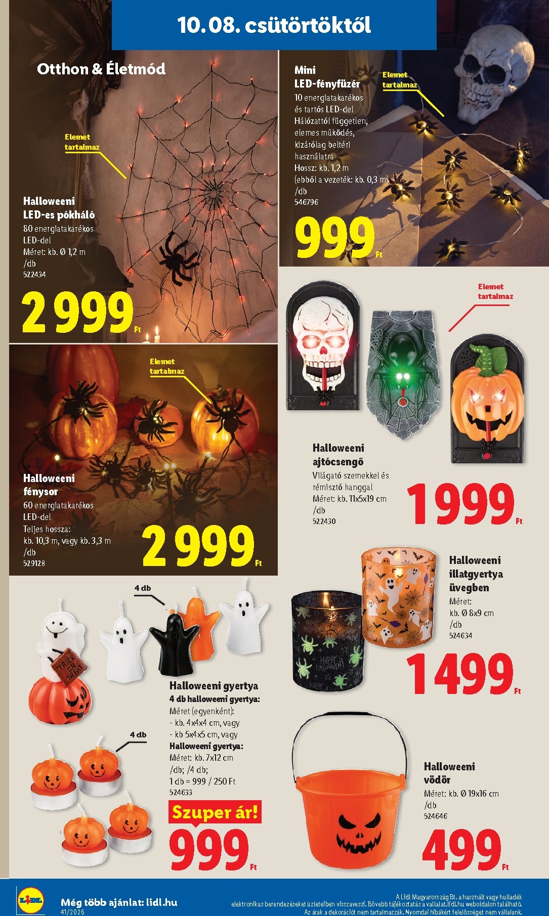 lidl - Lidl hirdetmény a következő hétre csütörtöktől 2026.10.08.-tól szerdától 2026.10.14.-ig - page: 38