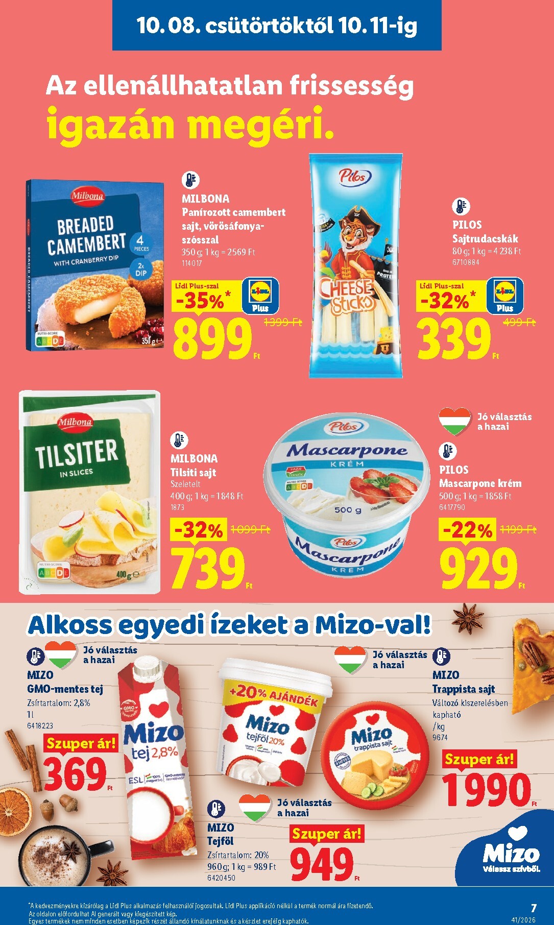 lidl - Lidl hirdetmény a következő hétre csütörtöktől 2026.10.08.-tól szerdától 2026.10.14.-ig - page: 7