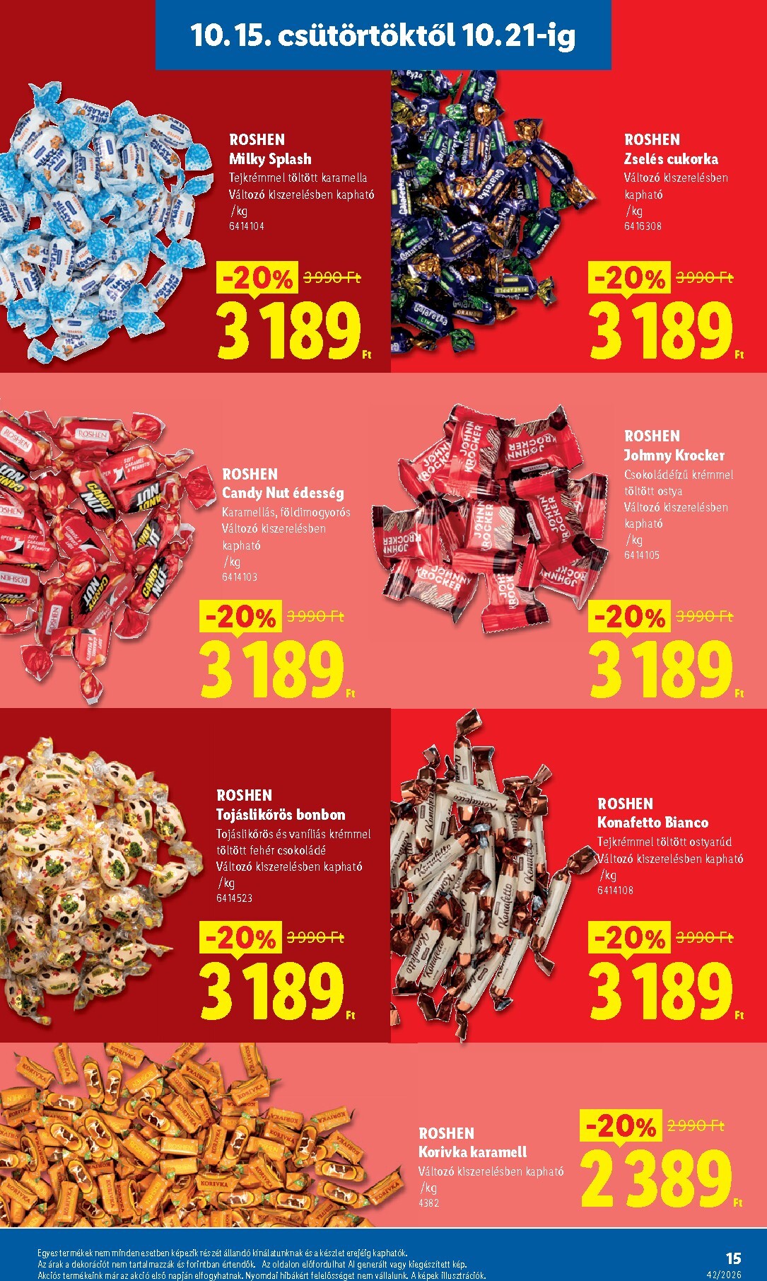lidl - Lidl hirdetmény a következő hétre csütörtöktől 2026.10.15.-tól szerdától 2026.10.21.-ig - page: 15