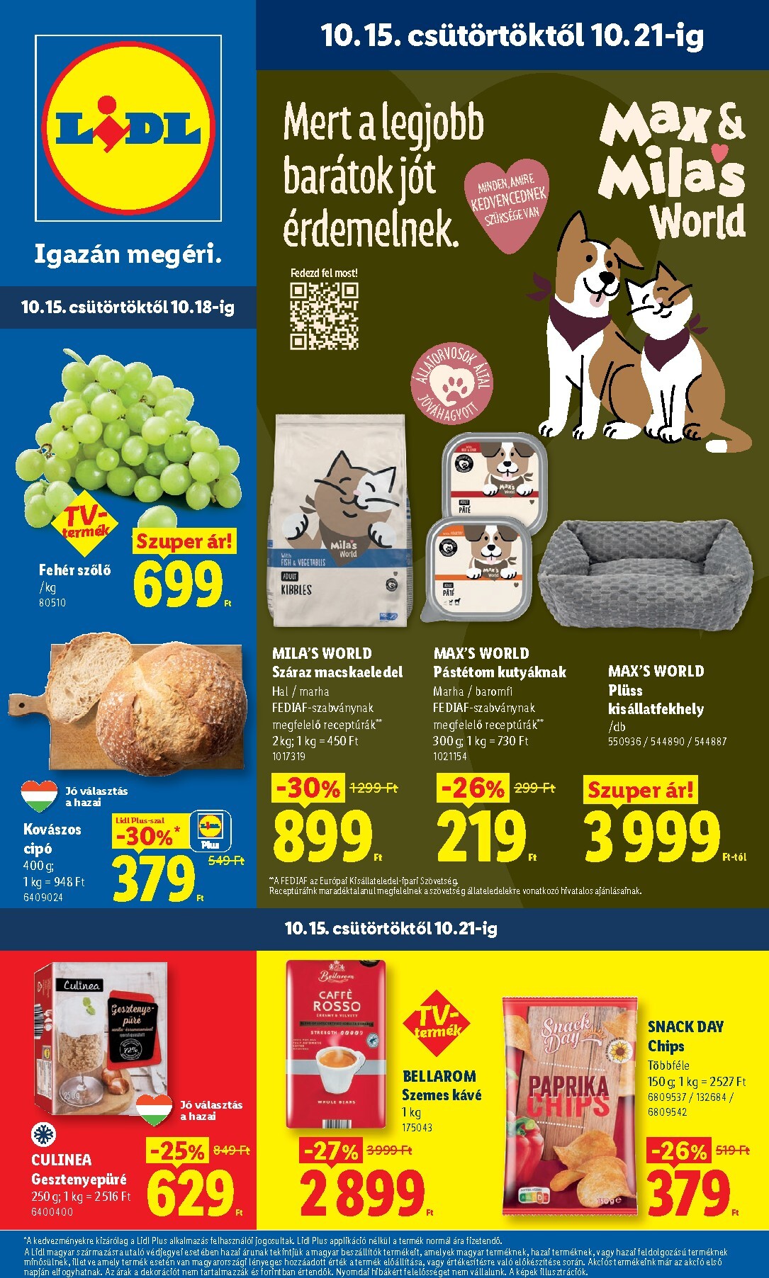 lidl - Lidl hirdetmény a következő hétre csütörtöktől 2026.10.15.-tól szerdától 2026.10.21.-ig