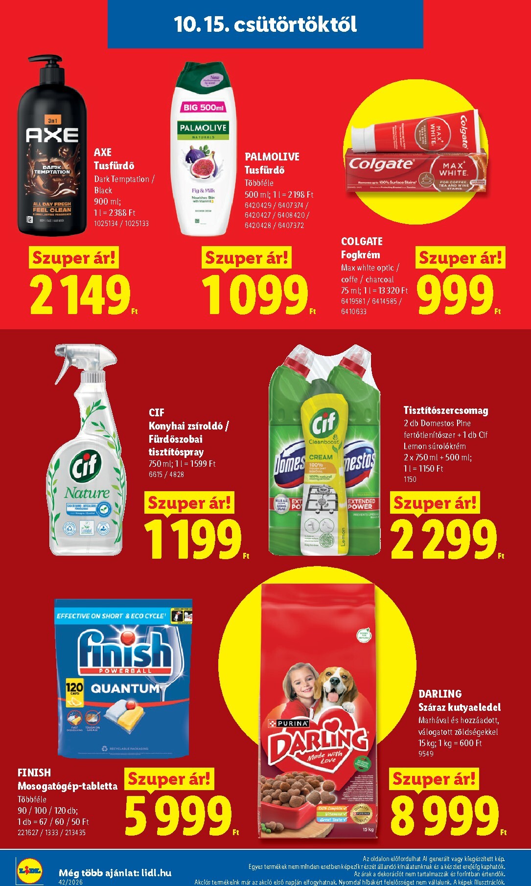 lidl - Lidl hirdetmény a következő hétre csütörtöktől 2026.10.15.-tól szerdától 2026.10.21.-ig - page: 20