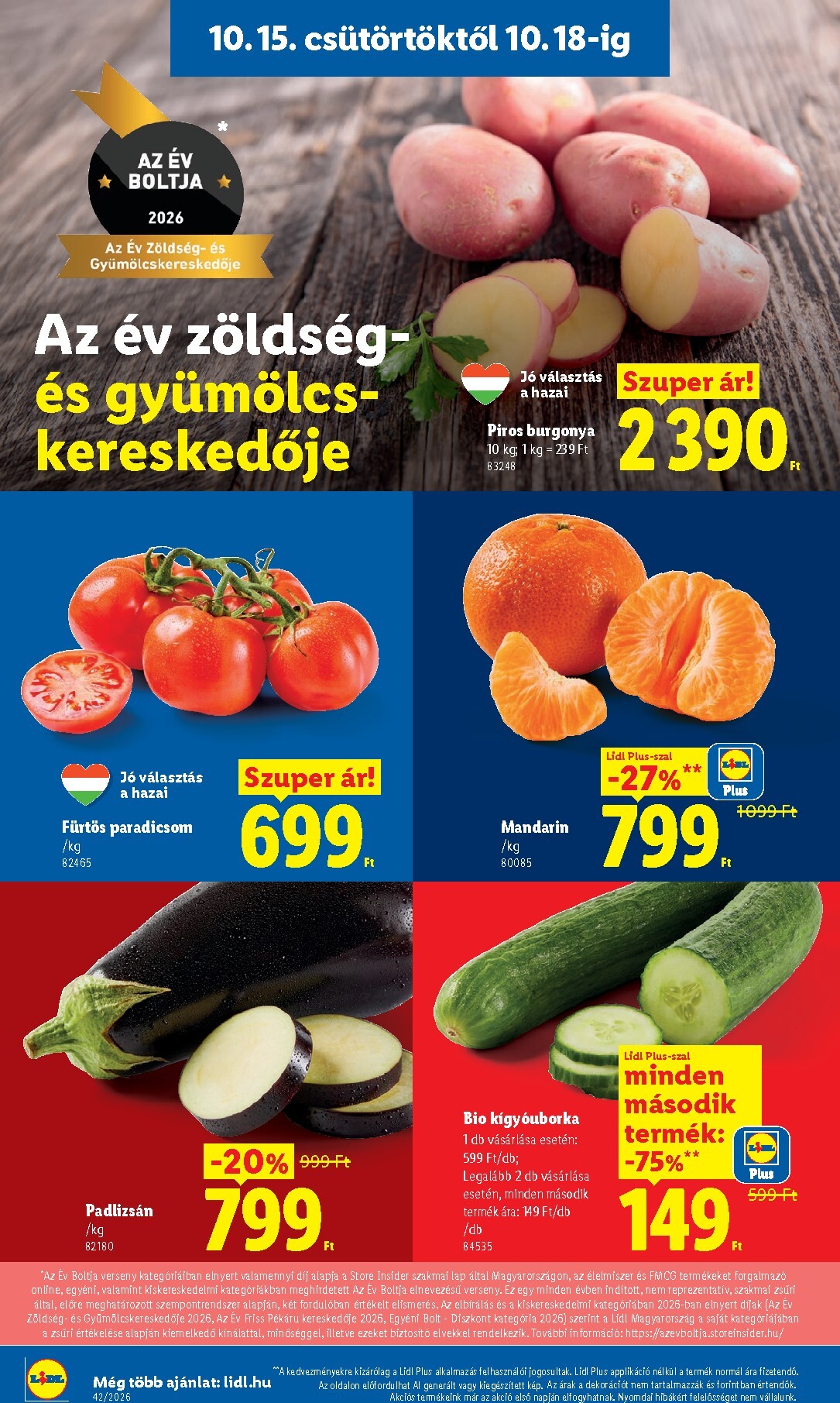 lidl - Lidl hirdetmény a következő hétre csütörtöktől 2026.10.15.-tól szerdától 2026.10.21.-ig - page: 6