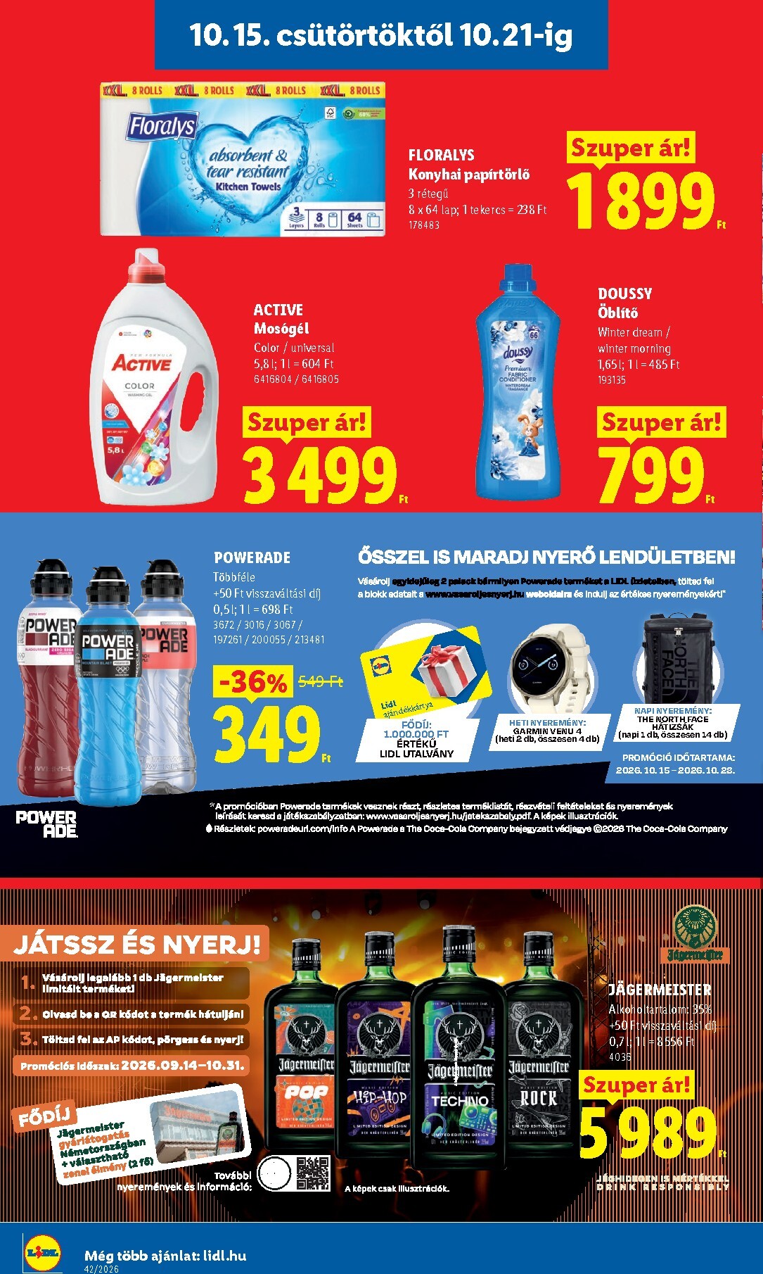 lidl - Lidl hirdetmény a következő hétre csütörtöktől 2026.10.15.-tól szerdától 2026.10.21.-ig - page: 14