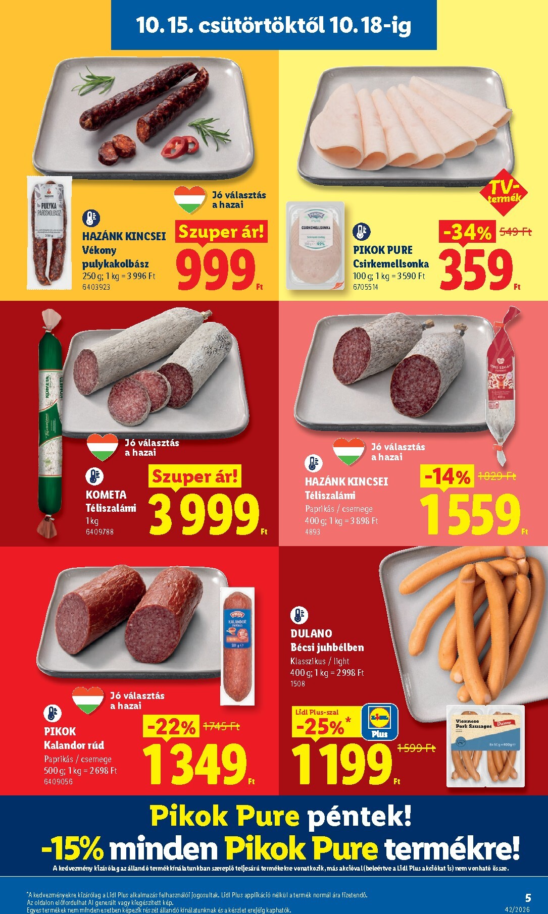 lidl - Lidl hirdetmény a következő hétre csütörtöktől 2026.10.15.-tól szerdától 2026.10.21.-ig - page: 5