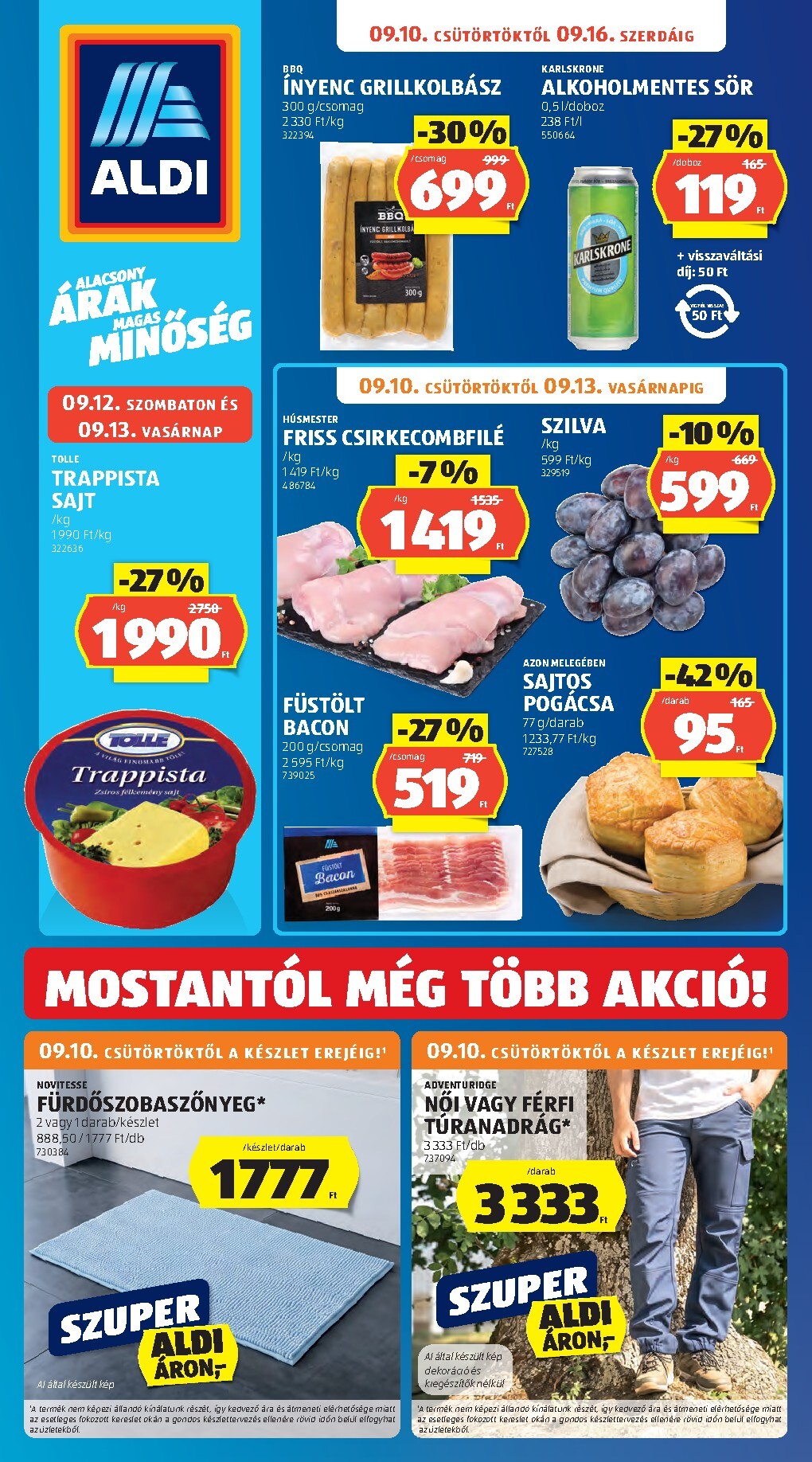 aldi - Aktuális Aldi szórólap érvényes csütörtöktől 2026.09.10.-től szerdától 2026.09.16.-ig