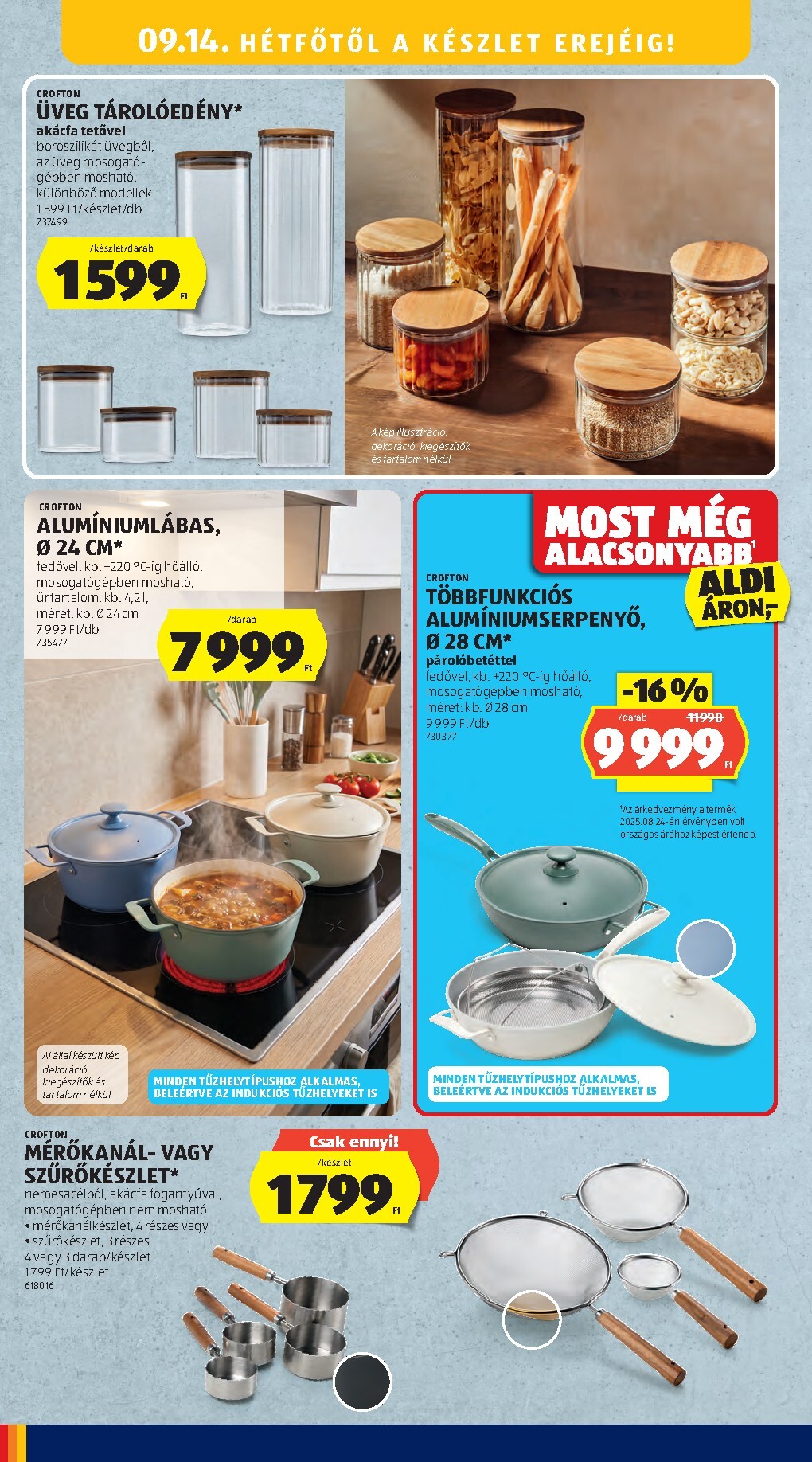 aldi - Aktuális Aldi - Középső sor termékei szórólap érvényes csütörtöktől 2026.09.10.-től szerdától 2026.09.16.-ig - page: 10