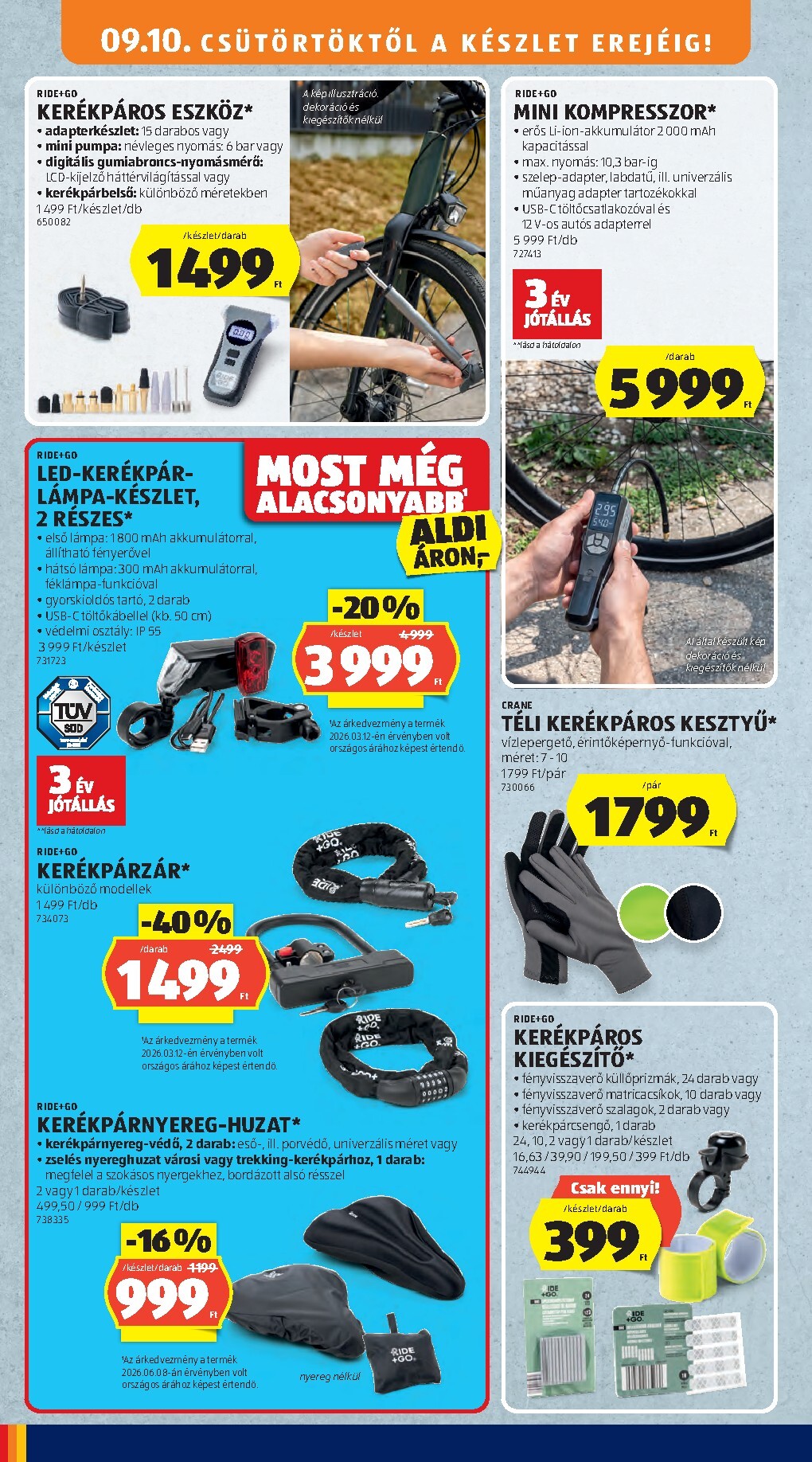 aldi - Aktuális Aldi - Középső sor termékei szórólap érvényes csütörtöktől 2026.09.10.-től szerdától 2026.09.16.-ig - page: 4