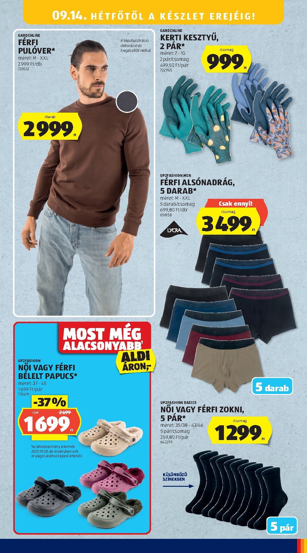 aldi - Aktuális Aldi - Középső sor termékei szórólap érvényes csütörtöktől 2026.09.10.-től szerdától 2026.09.16.-ig - page: 15