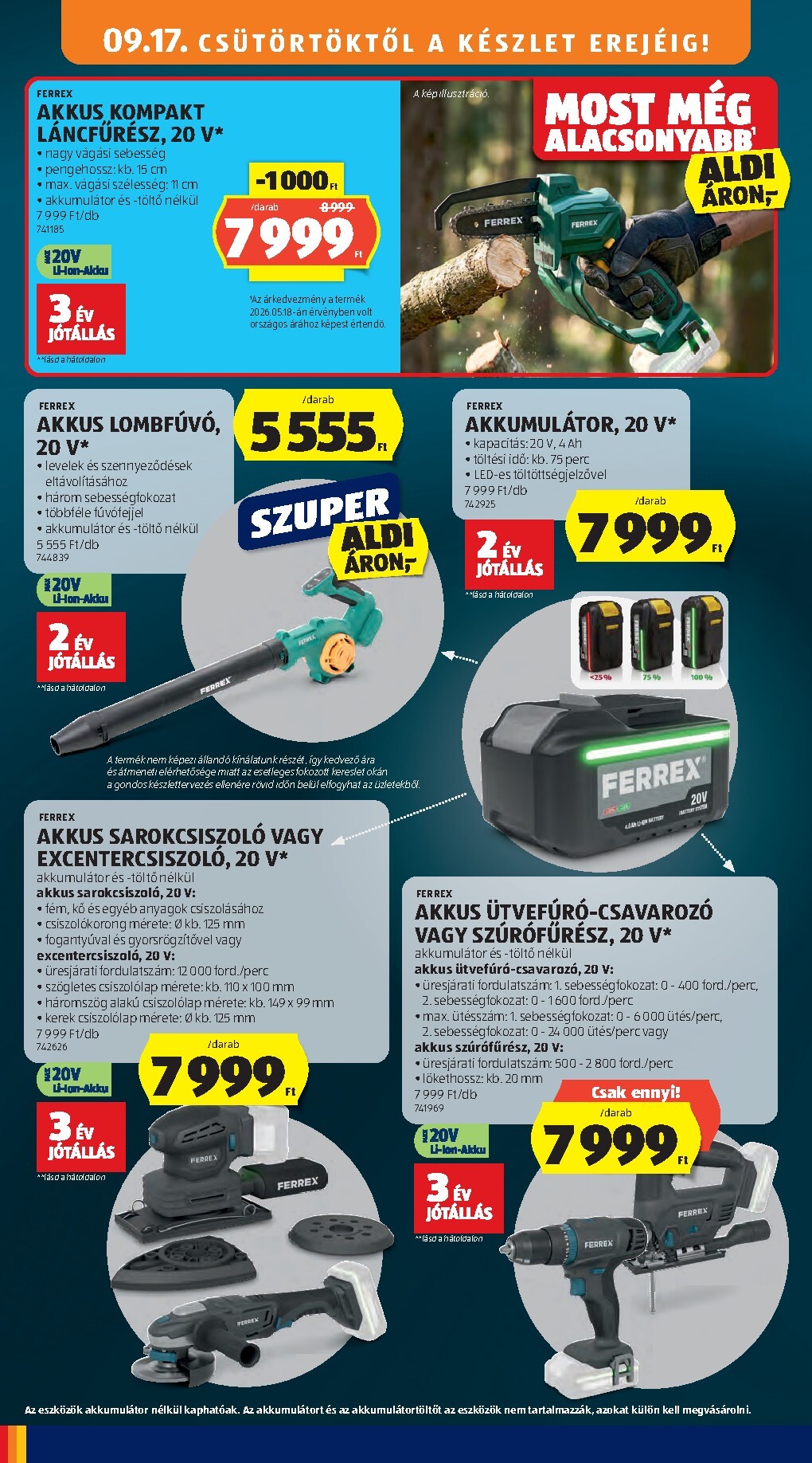 aldi - Aktuális Aldi - Középső sor termékei szórólap érvényes csütörtöktől 2026.09.17.-től szerdától 2026.09.23.-ig - page: 2
