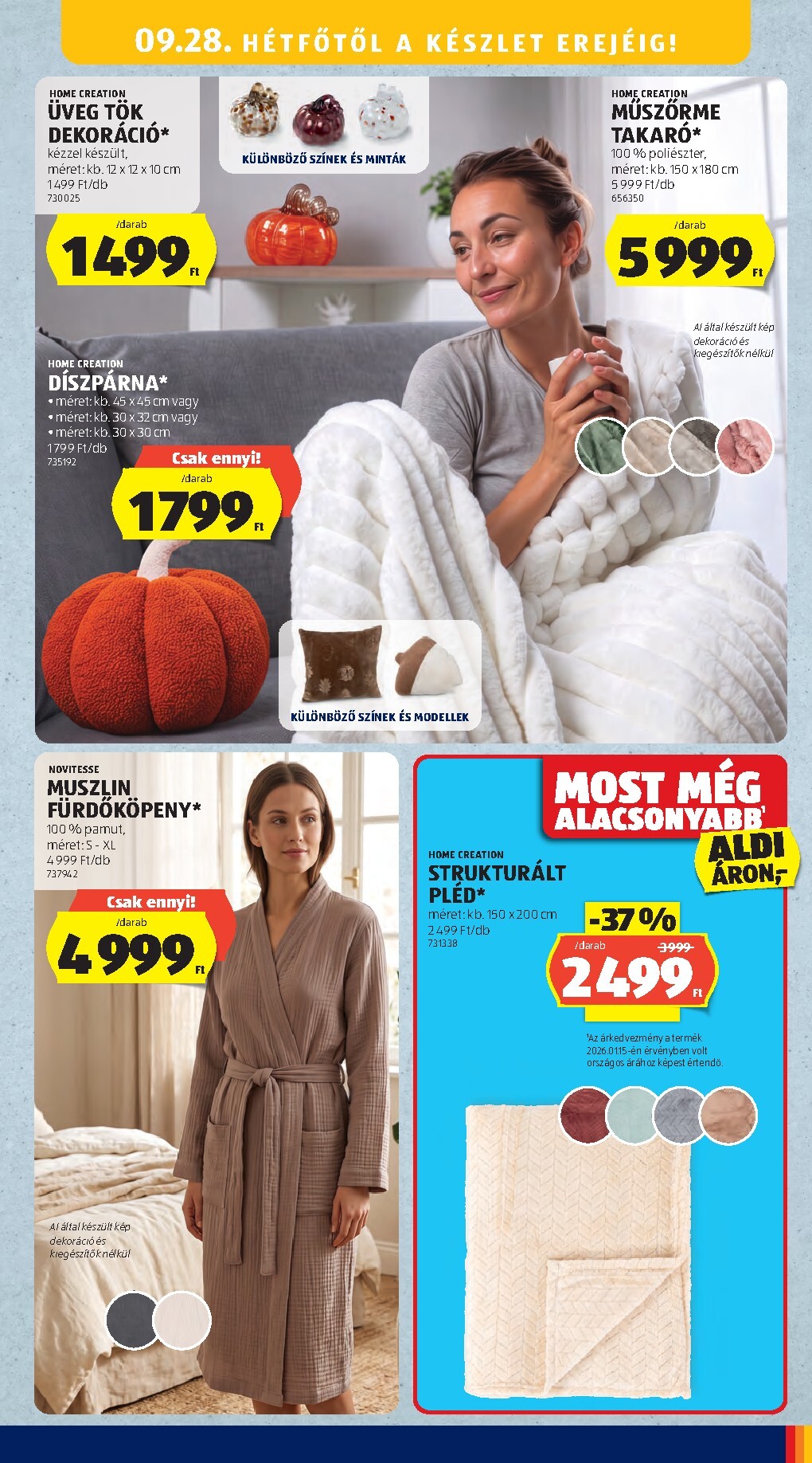 aldi - Aldi - Középső sor termékei hirdetmény a következő hétre csütörtöktől 2026.09.24.-tól szerdától 2026.09.30.-ig - page: 11
