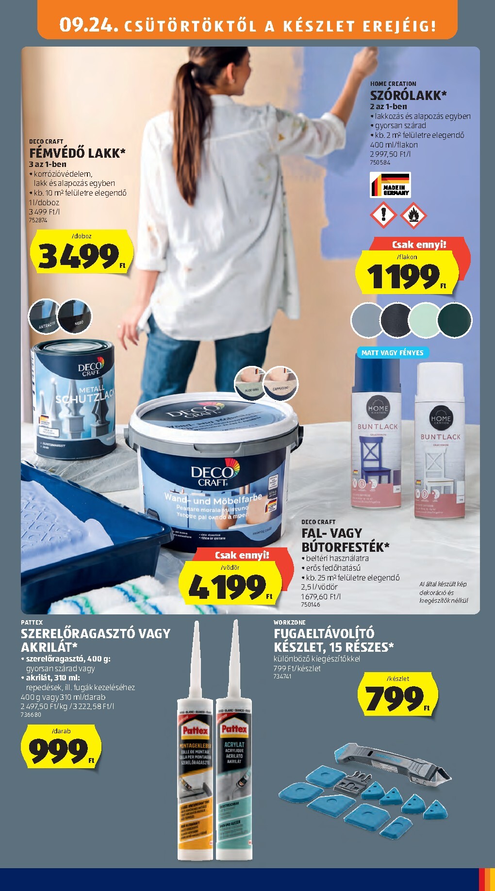 aldi - Aldi - Középső sor termékei hirdetmény a következő hétre csütörtöktől 2026.09.24.-tól szerdától 2026.09.30.-ig - page: 5
