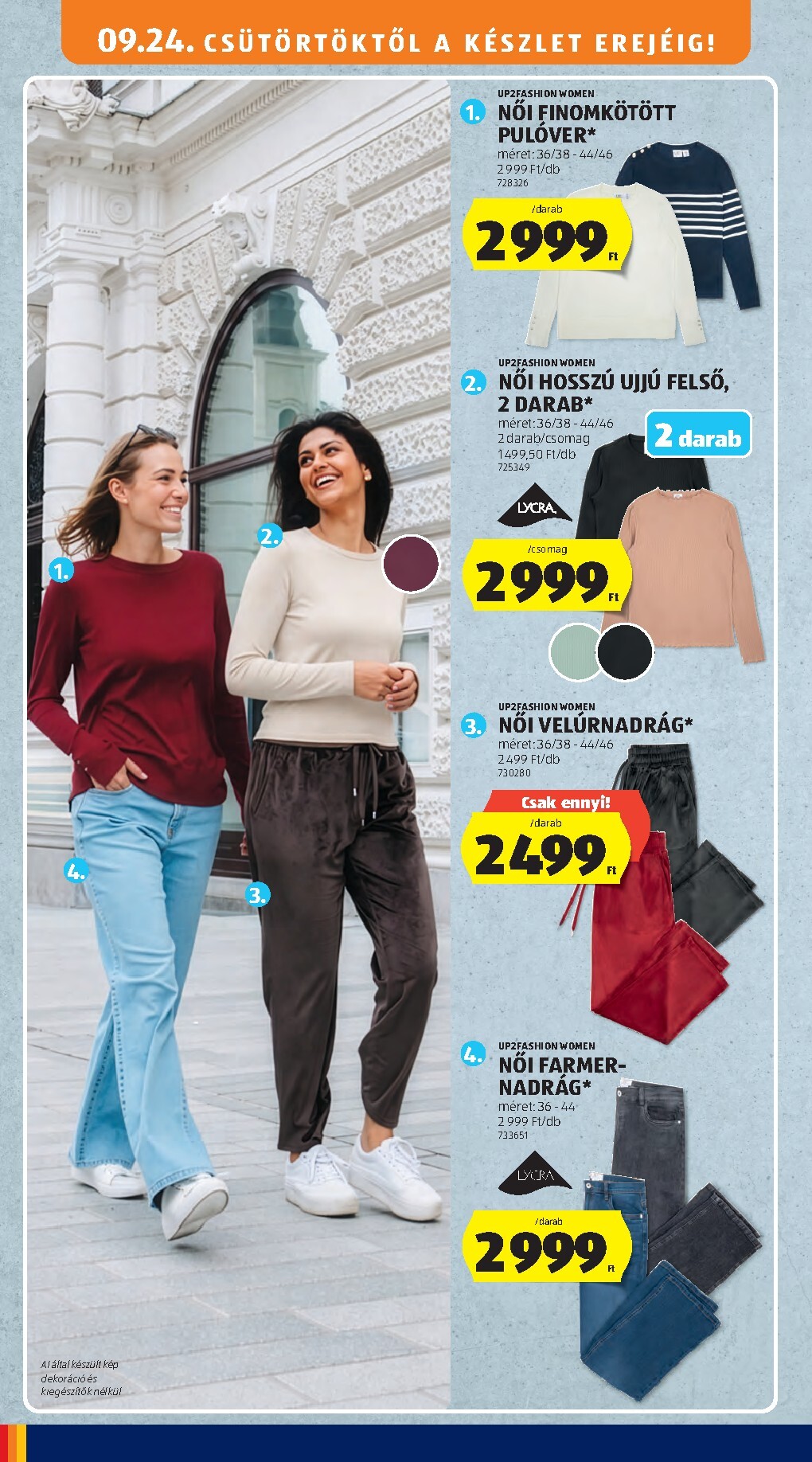 aldi - Aldi - Középső sor termékei hirdetmény a következő hétre csütörtöktől 2026.09.24.-tól szerdától 2026.09.30.-ig - page: 6