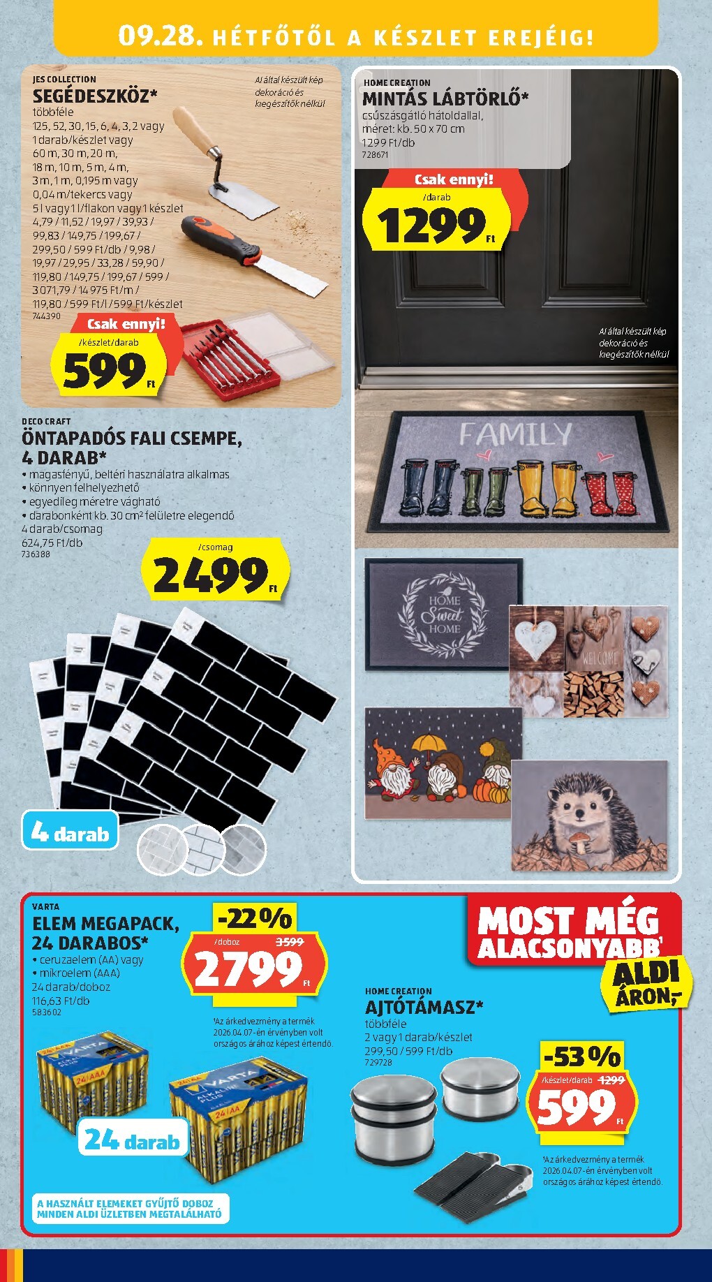 aldi - Aldi hirdetmény a következő hétre csütörtöktől 2026.09.24.-tól szerdától 2026.09.30.-ig - page: 48