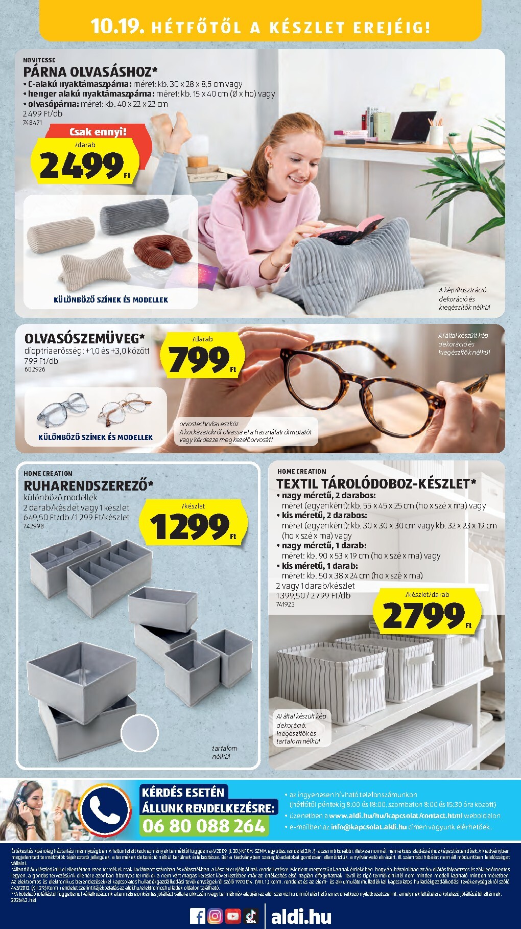aldi - Aldi - Középső sor termékei hirdetmény a következő hétre csütörtöktől 2026.10.15.-tól szerdától 2026.10.21.-ig - page: 20