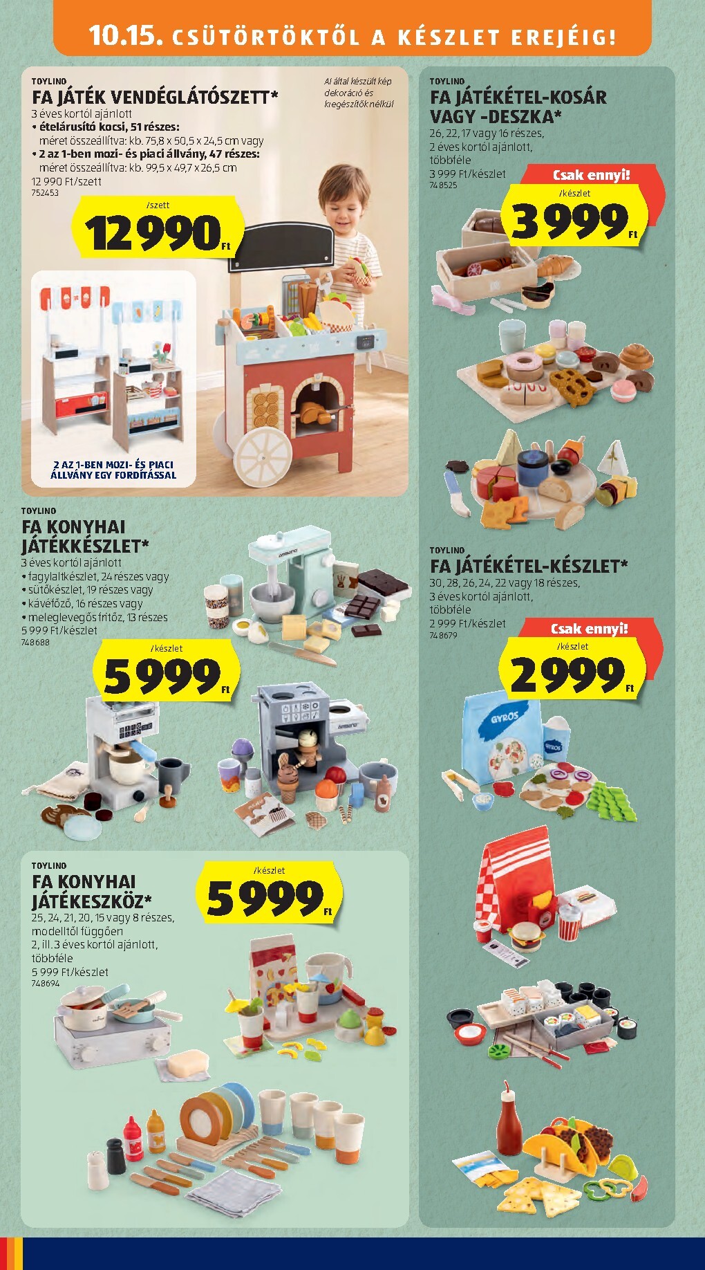 aldi - Aldi - Középső sor termékei hirdetmény a következő hétre csütörtöktől 2026.10.15.-tól szerdától 2026.10.21.-ig - page: 10