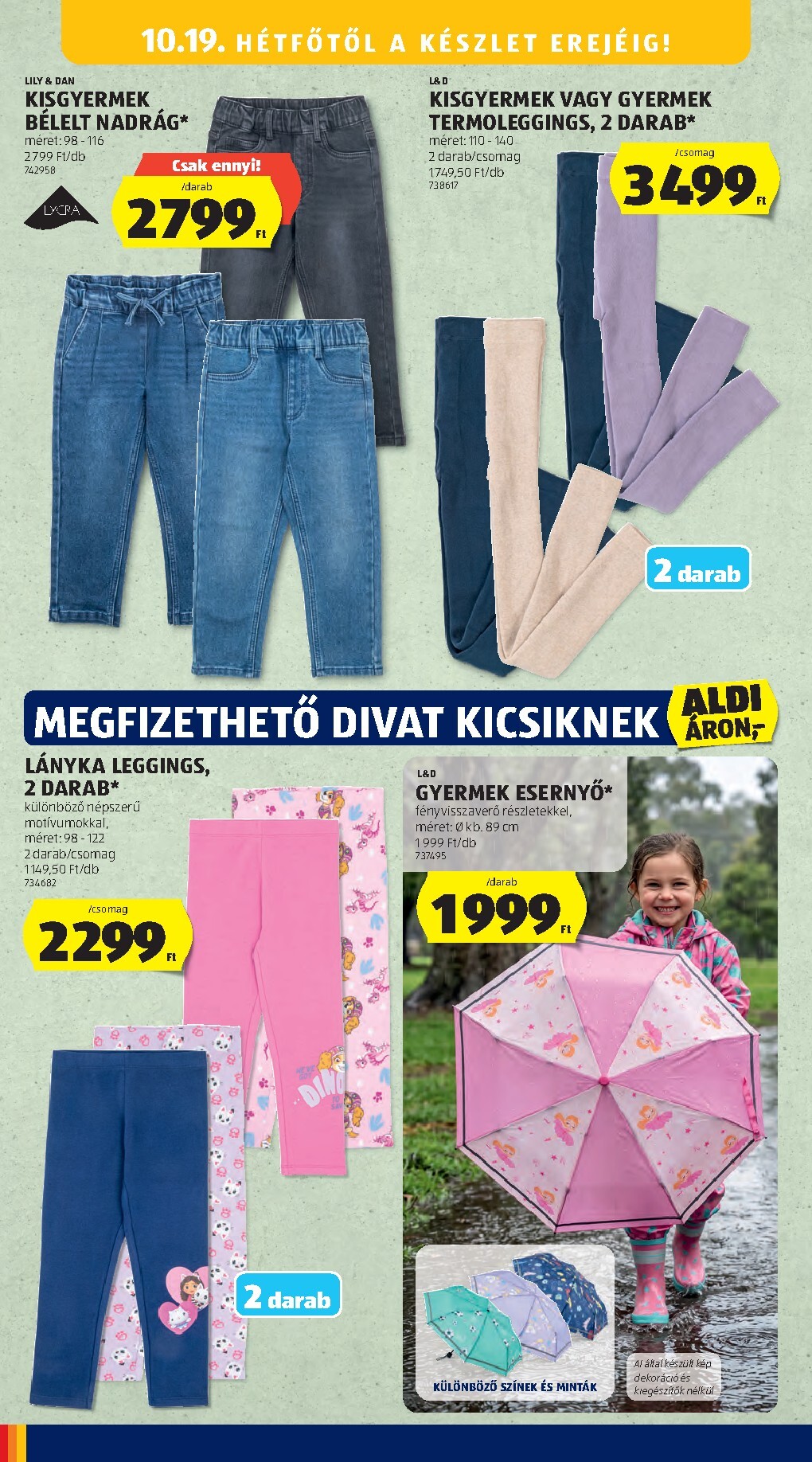 aldi - Aldi - Középső sor termékei hirdetmény a következő hétre csütörtöktől 2026.10.15.-tól szerdától 2026.10.21.-ig - page: 16