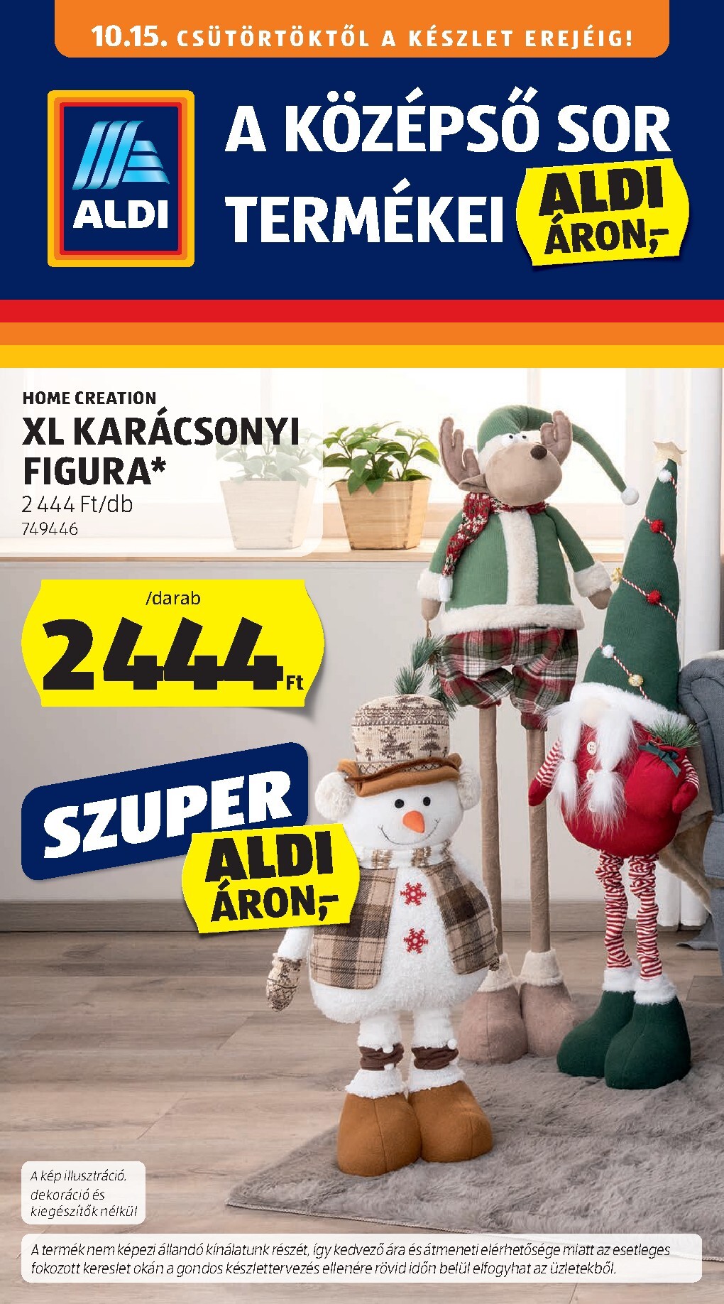 aldi - Aldi - Középső sor termékei hirdetmény a következő hétre csütörtöktől 2026.10.15.-tól szerdától 2026.10.21.-ig - page: 1
