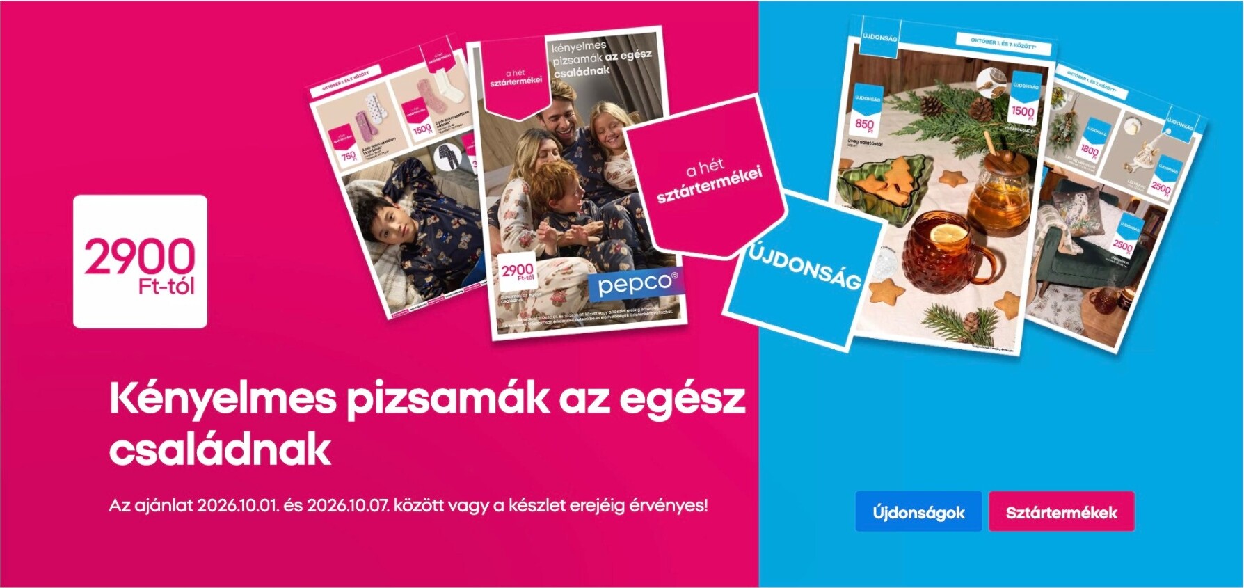 pepco - Aktuális Pepco szórólap érvényes csütörtöktől 2026.10.01.-től szerdától 2026.10.07.-ig