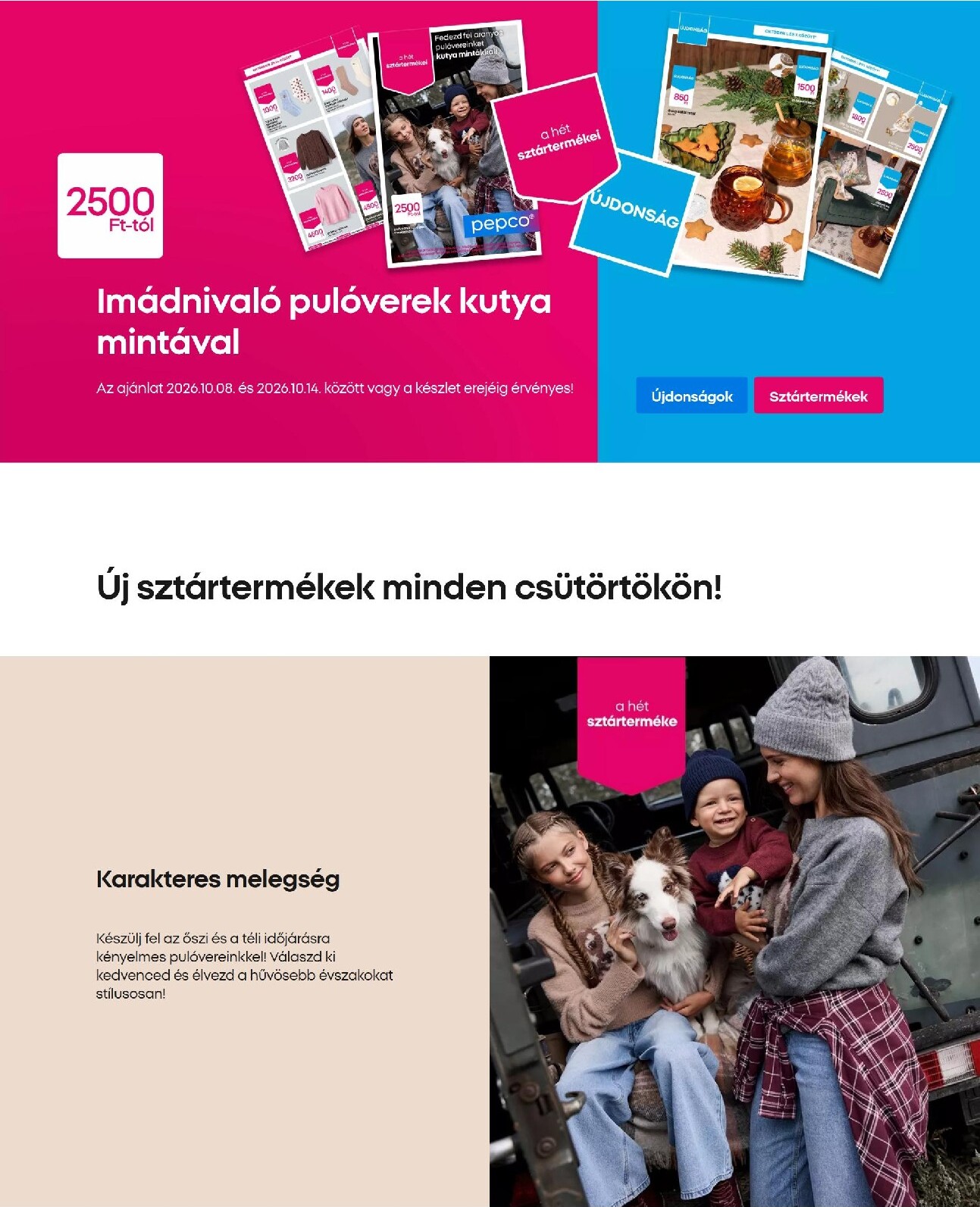 pepco - Aktuális Pepco szórólap érvényes csütörtöktől 2026.10.08.-től szerdától 2026.10.14.-ig