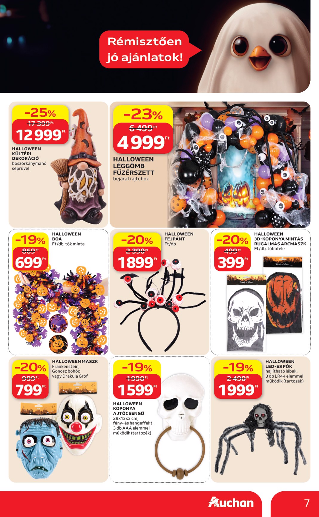 auchan - Aktuális Auchan - Halloweeni ajánlataink szórólap érvényes csütörtöktől 2026.10.01.-től szerdától 2026.10.07.-ig - page: 7
