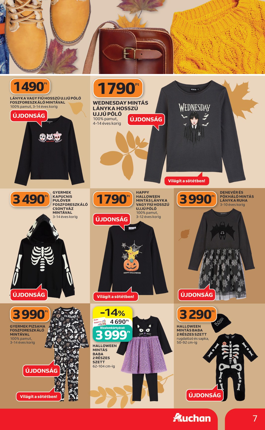 auchan - Aktuális Auchan - Őszi ruha ajánlataink szórólap érvényes csütörtöktől 2026.10.01.-től szerdától 2026.10.21.-ig - page: 7